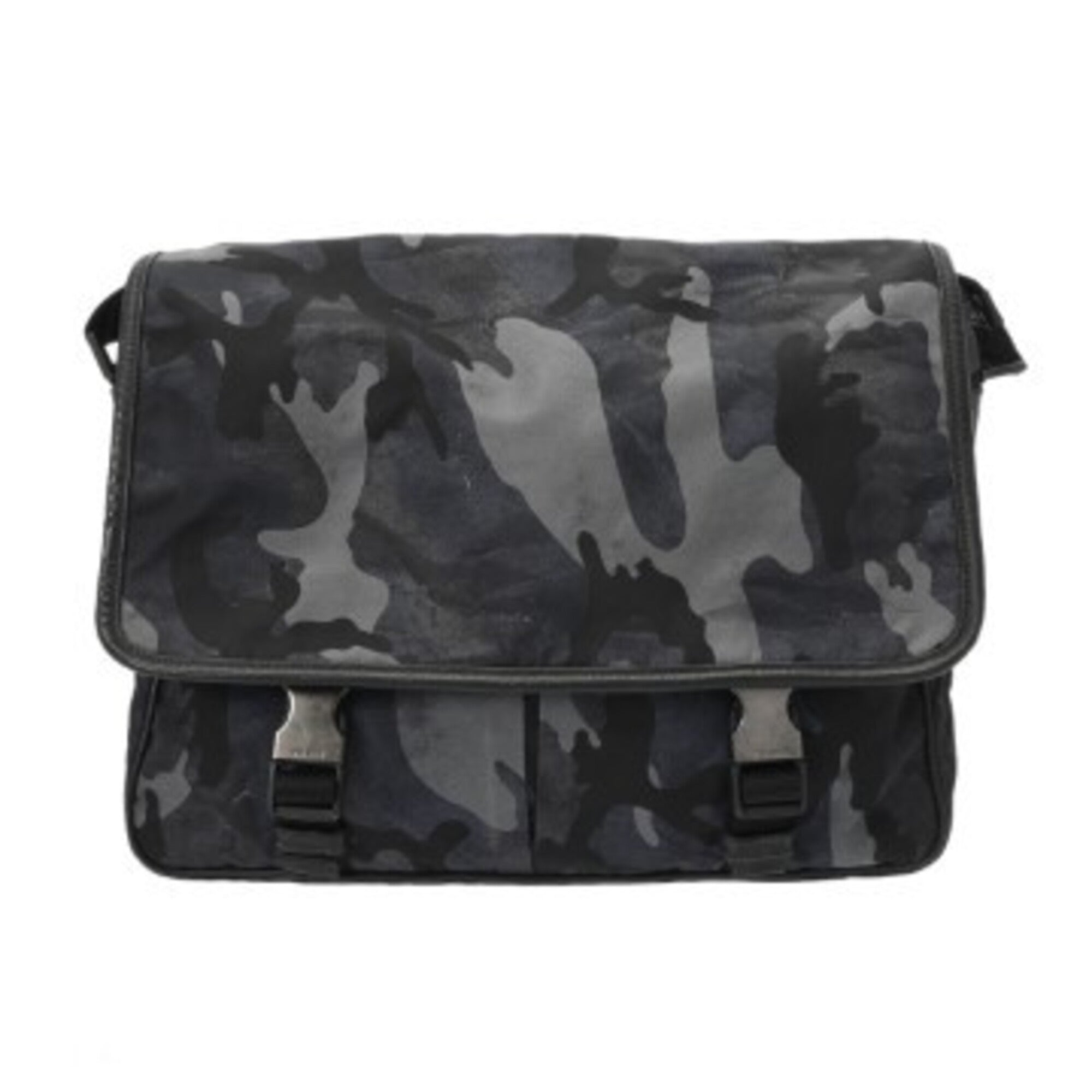 Prada Blue Nylon Shoulder Bag (Pre-Owned)