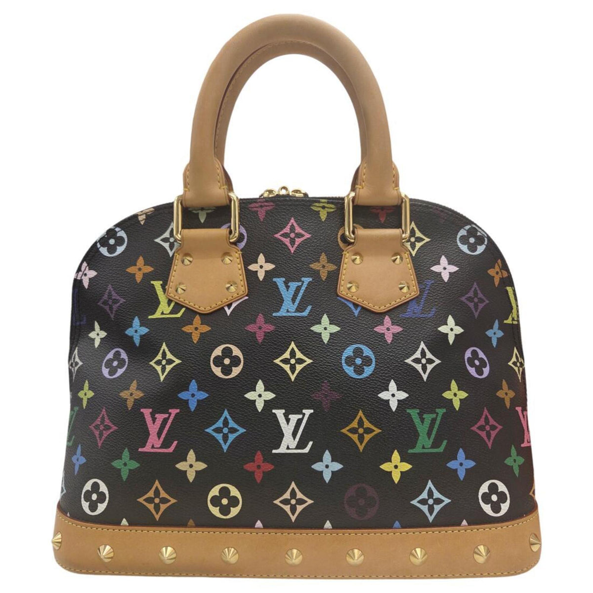 Louis Vuitton Multi-Color Noir Monogram Handbag (Pre-Owned)