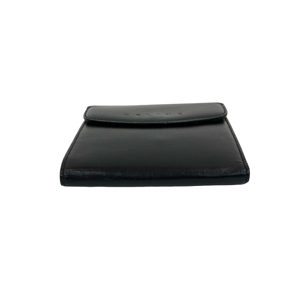 Celine Black Brown Leather Pvc Wallet (Bi-Fold) (Pre-Owned)