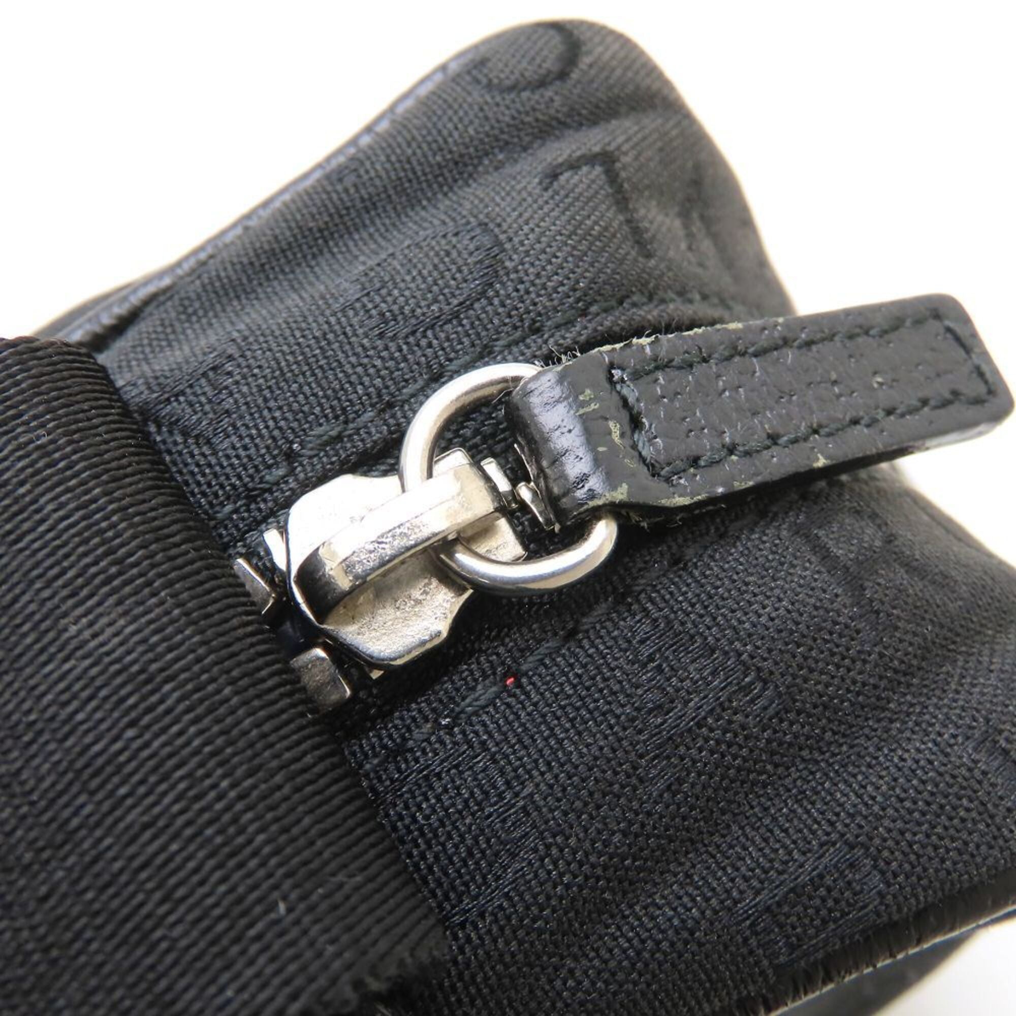 Bvlgari Black Canvas Leather Shoulder Bag (Pre-Owned)