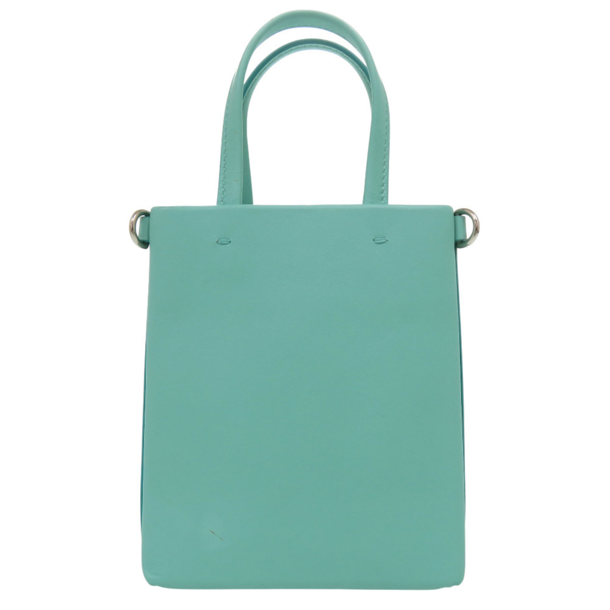 Tiffany Light Blue Tiffany Blue Leather Handbag (Pre-Owned)