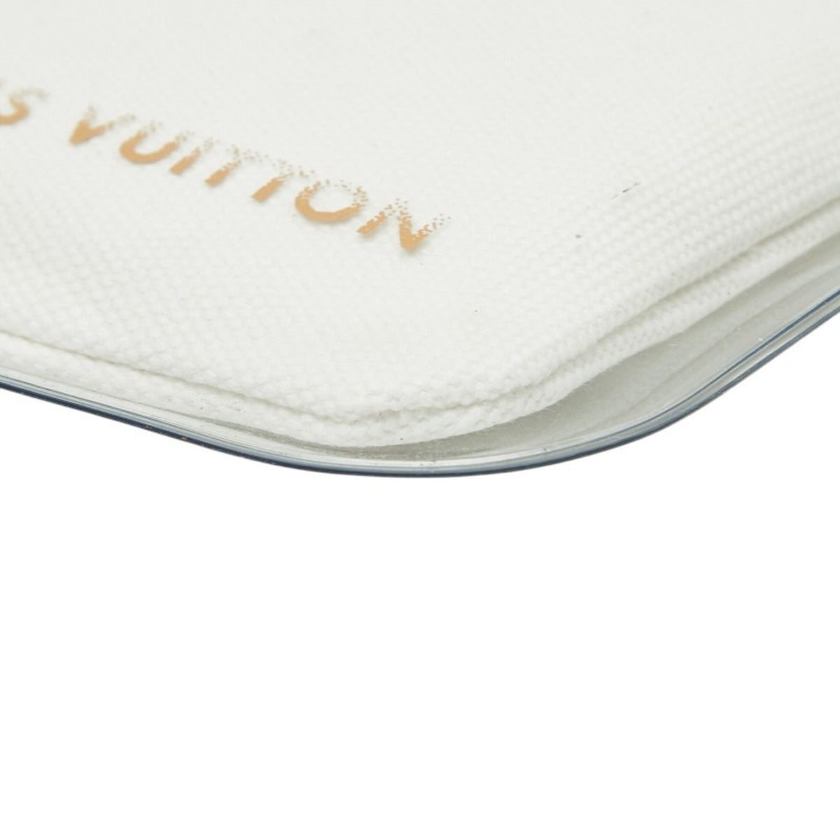 Louis Vuitton White Cotton Pvc Pouch (Pre-Owned)