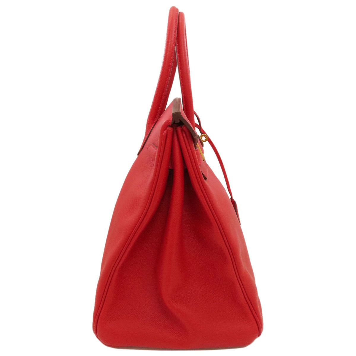 Hermes Red Color Rouge Casaque Epsom Leather Handbag (Pre-Owned)