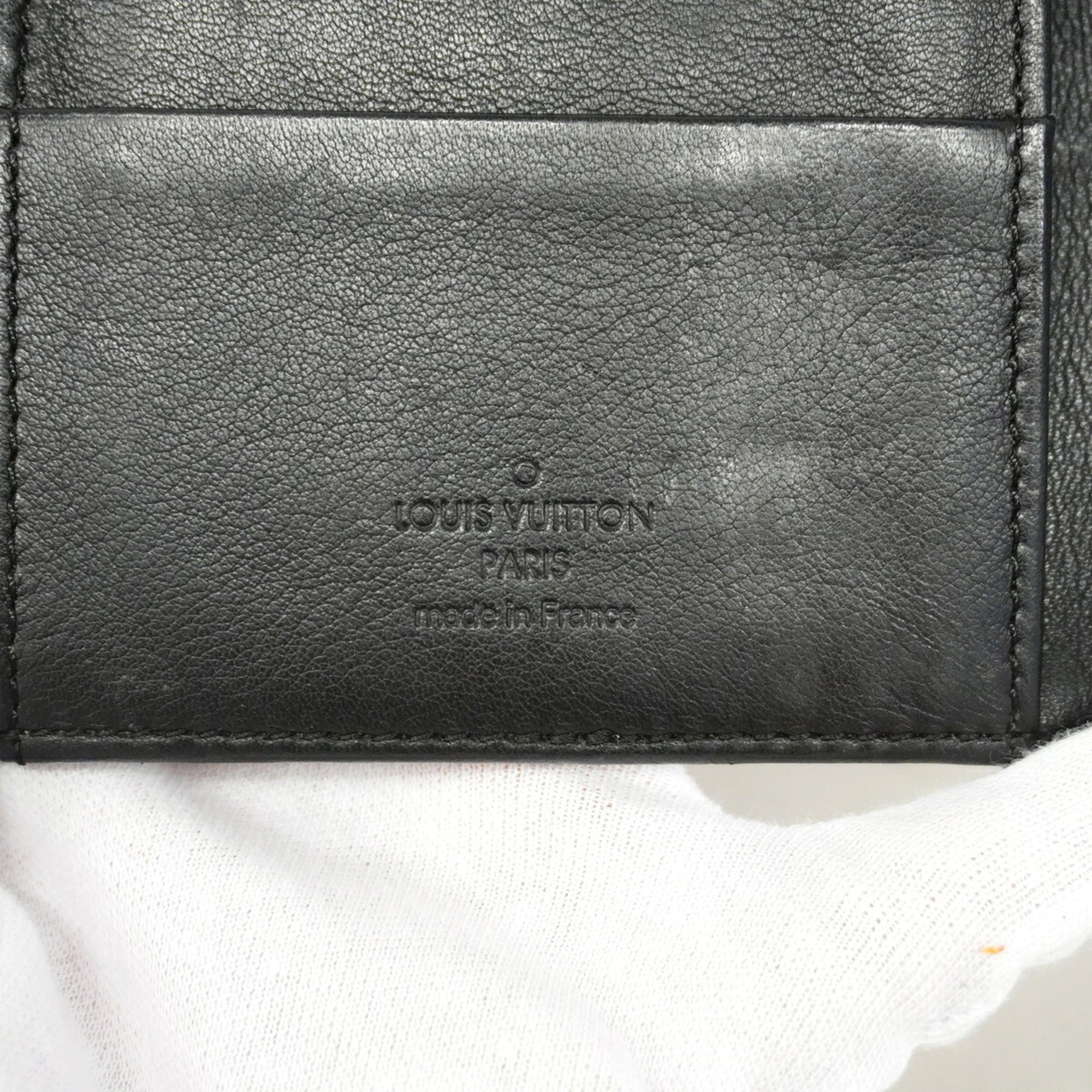 Louis Vuitton Noir Long Wallet (Tri-Fold) (Pre-Owned)