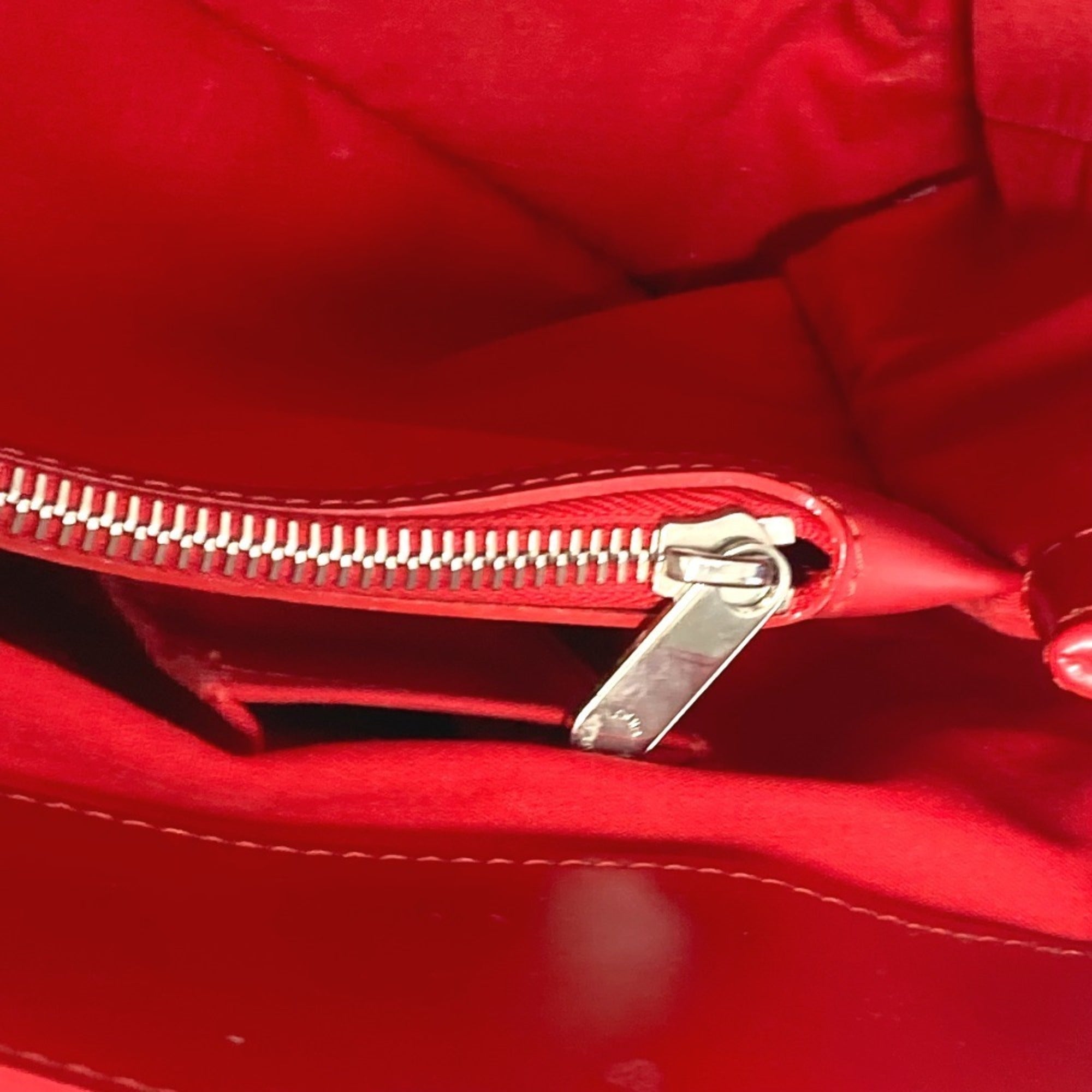 Louis Vuitton Red Color Epi Leather Handbag Shoulder Bag Tote Bag (Pre-Owned)