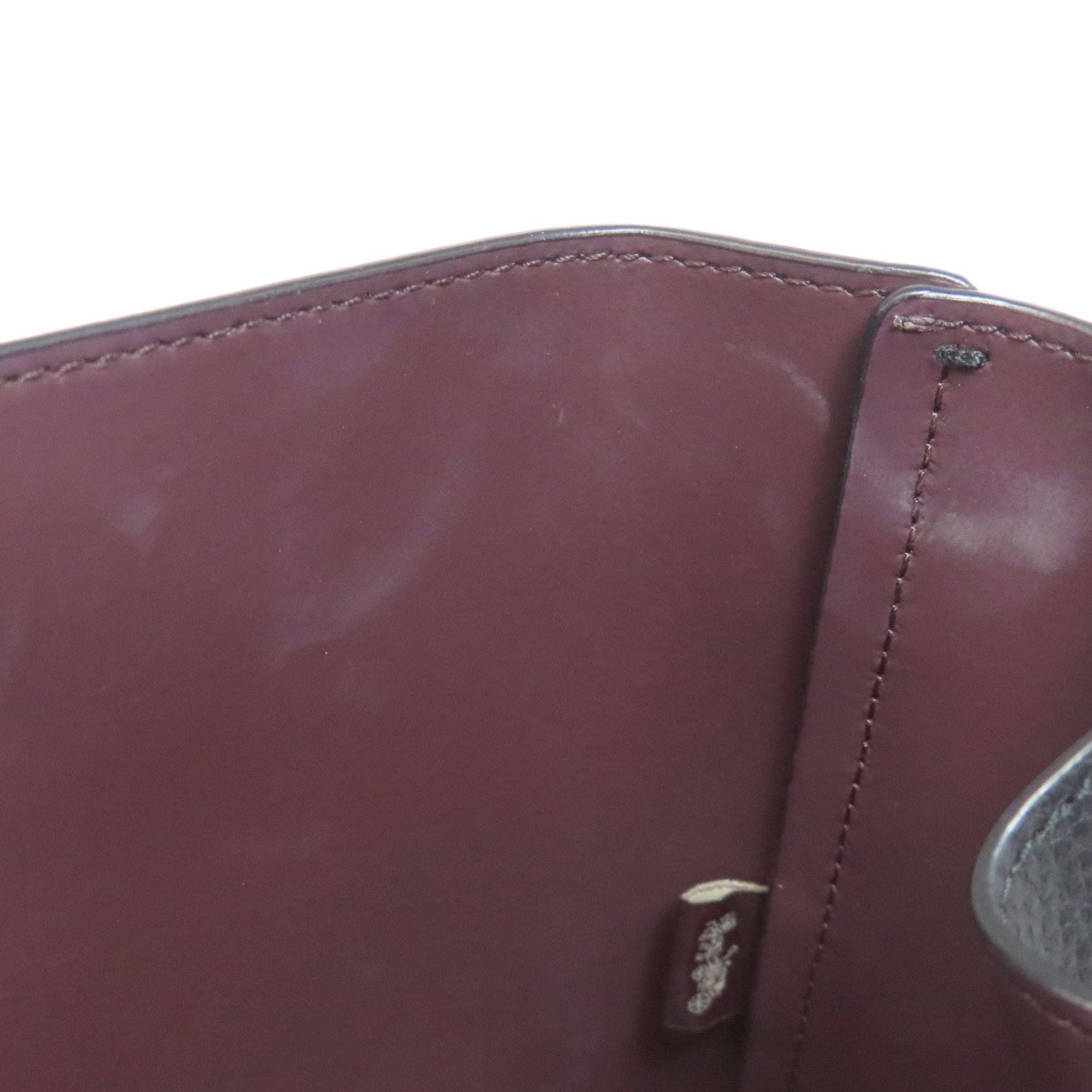Coach Black Leather Tote Bag (Pre-Owned)