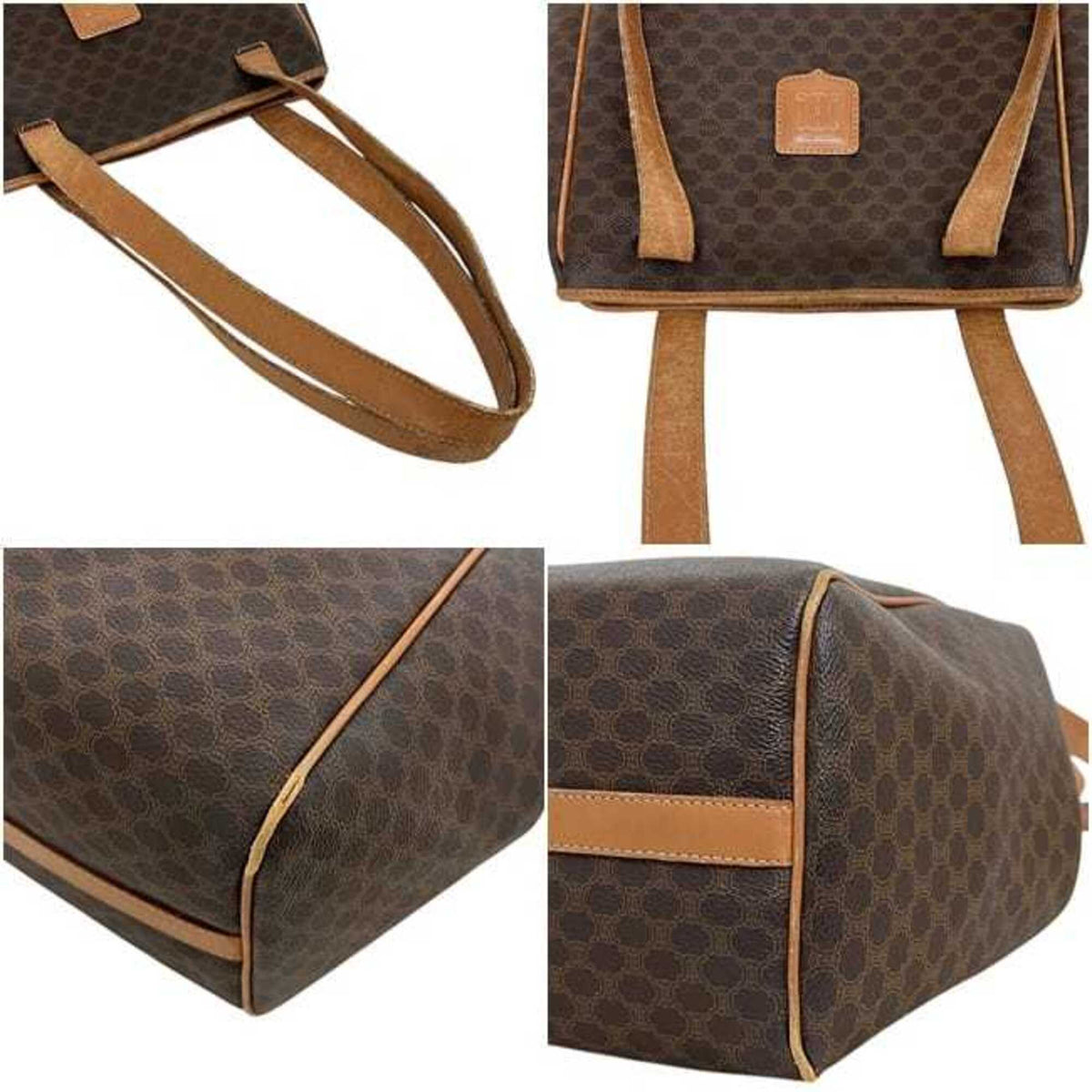 Celine Brown Pvc Tote Bag (Pre-Owned)