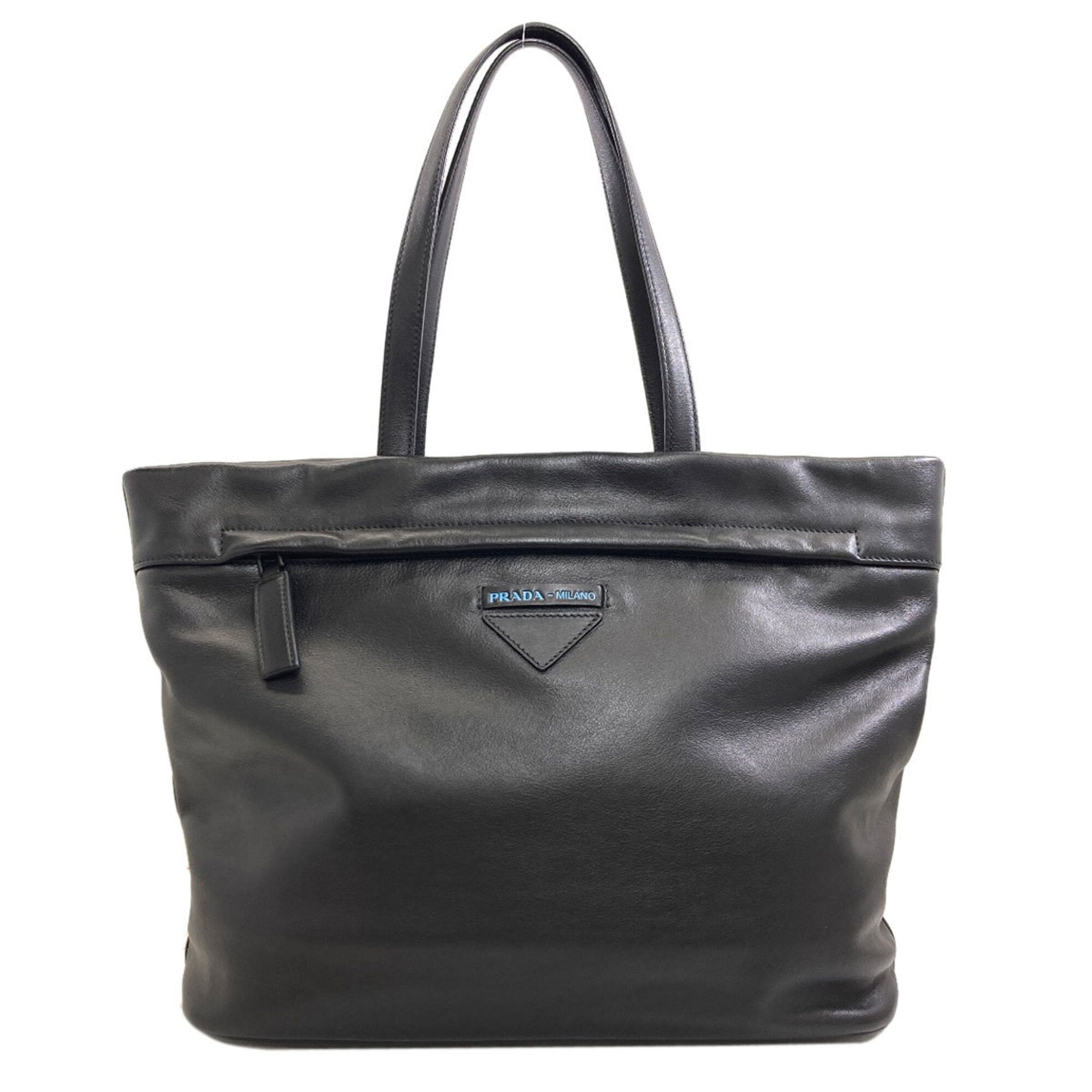 Prada Black Leather Tote Bag (Pre-Owned)