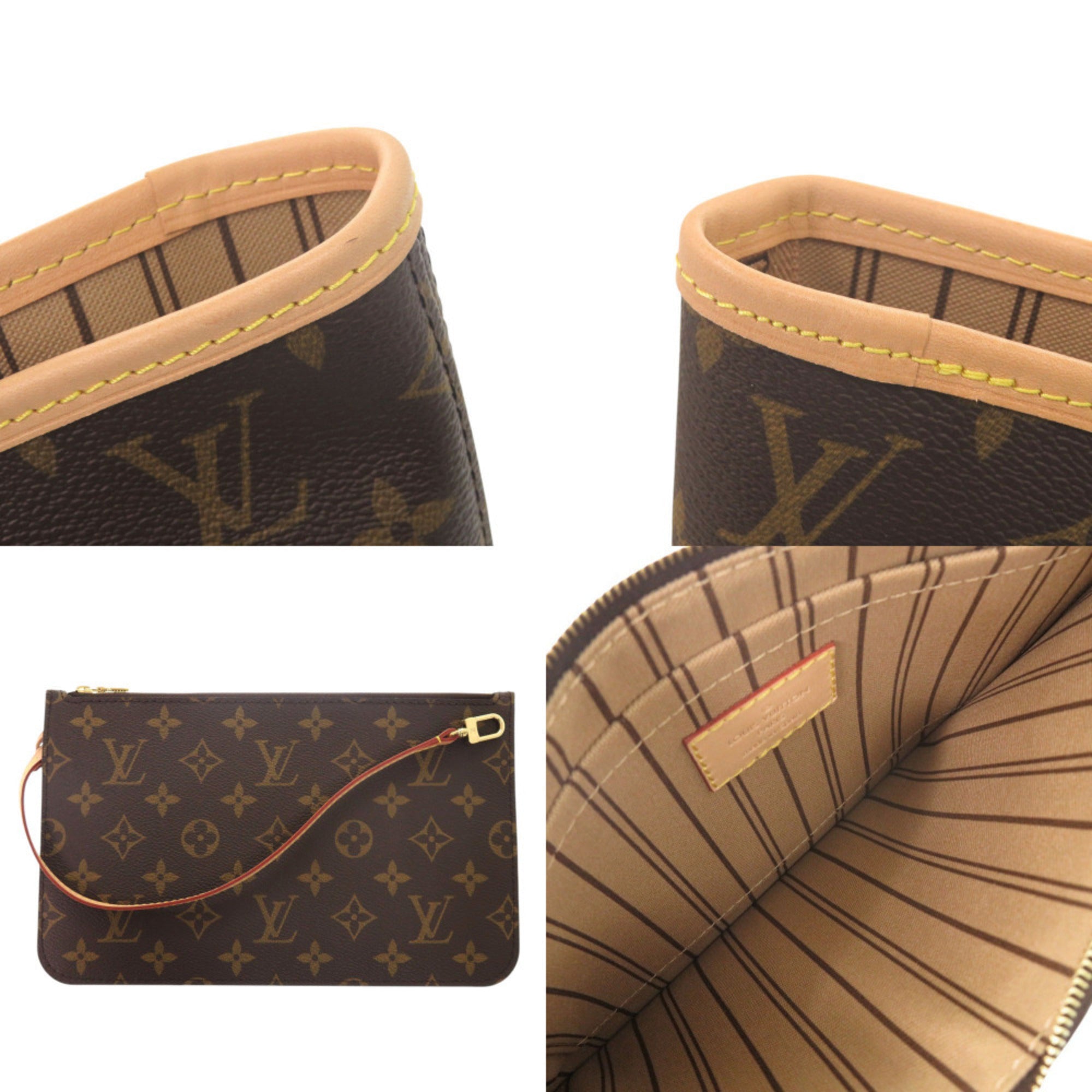 Louis Vuitton Brown Monogram Pouch Tote Bag (Pre-Owned)