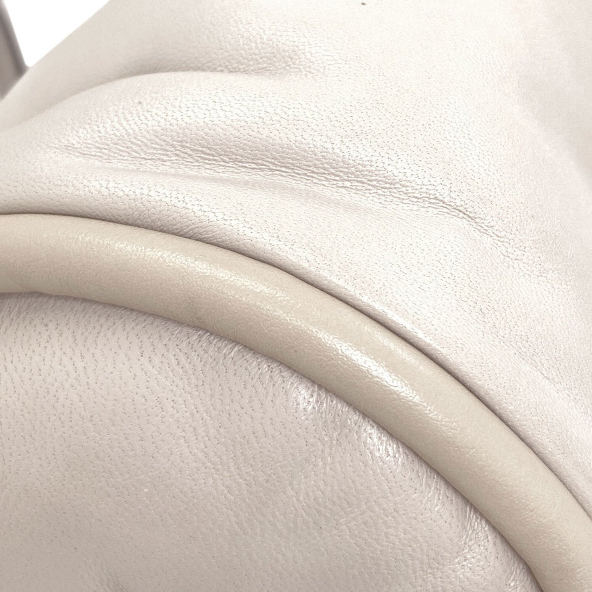 Anya Hindmarch Light Gray Leather Shoulder Bag (Pre-Owned)