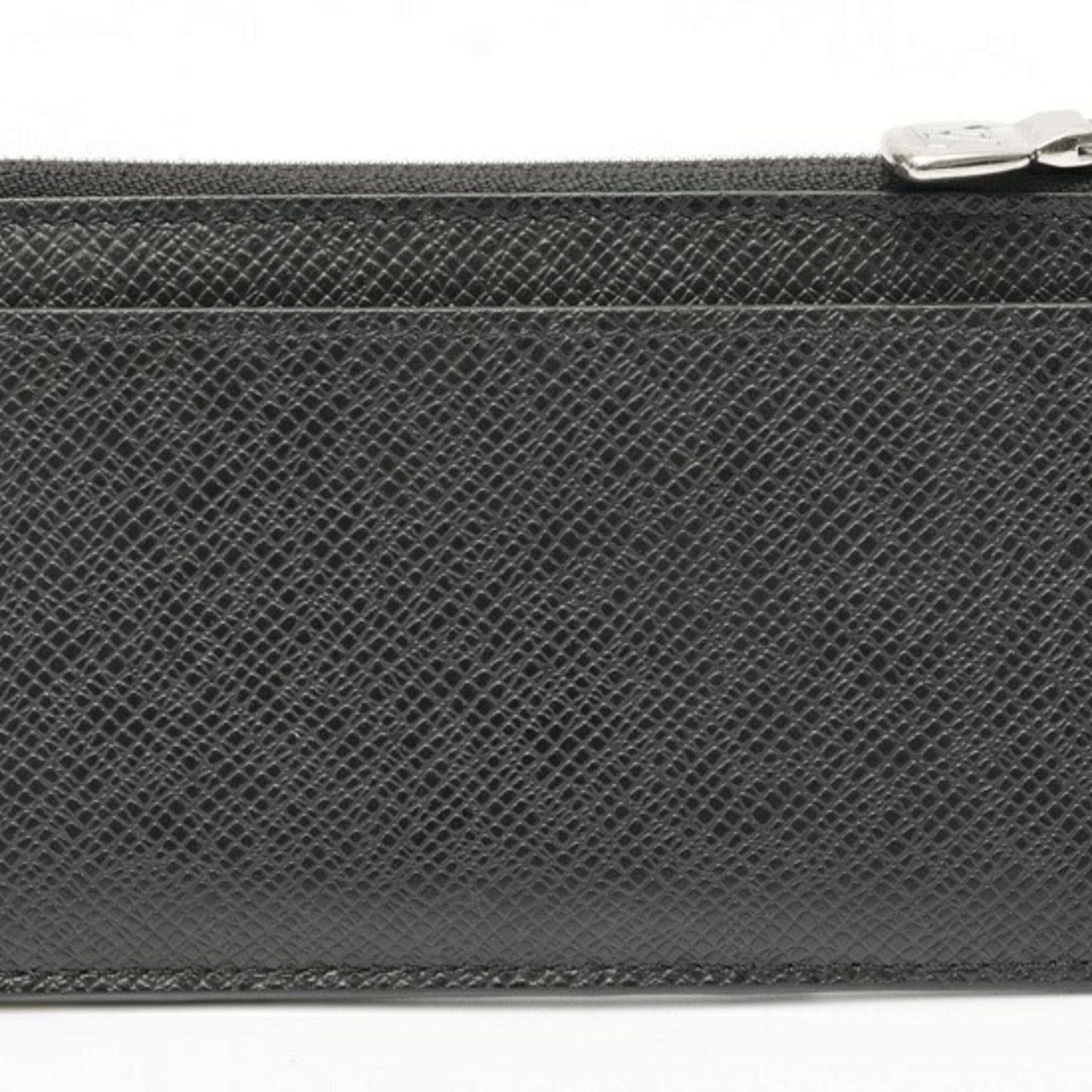 Louis Vuitton Taiga Black Noir Taiga Leather Coin Purse/Coin Case (Pre-Owned)