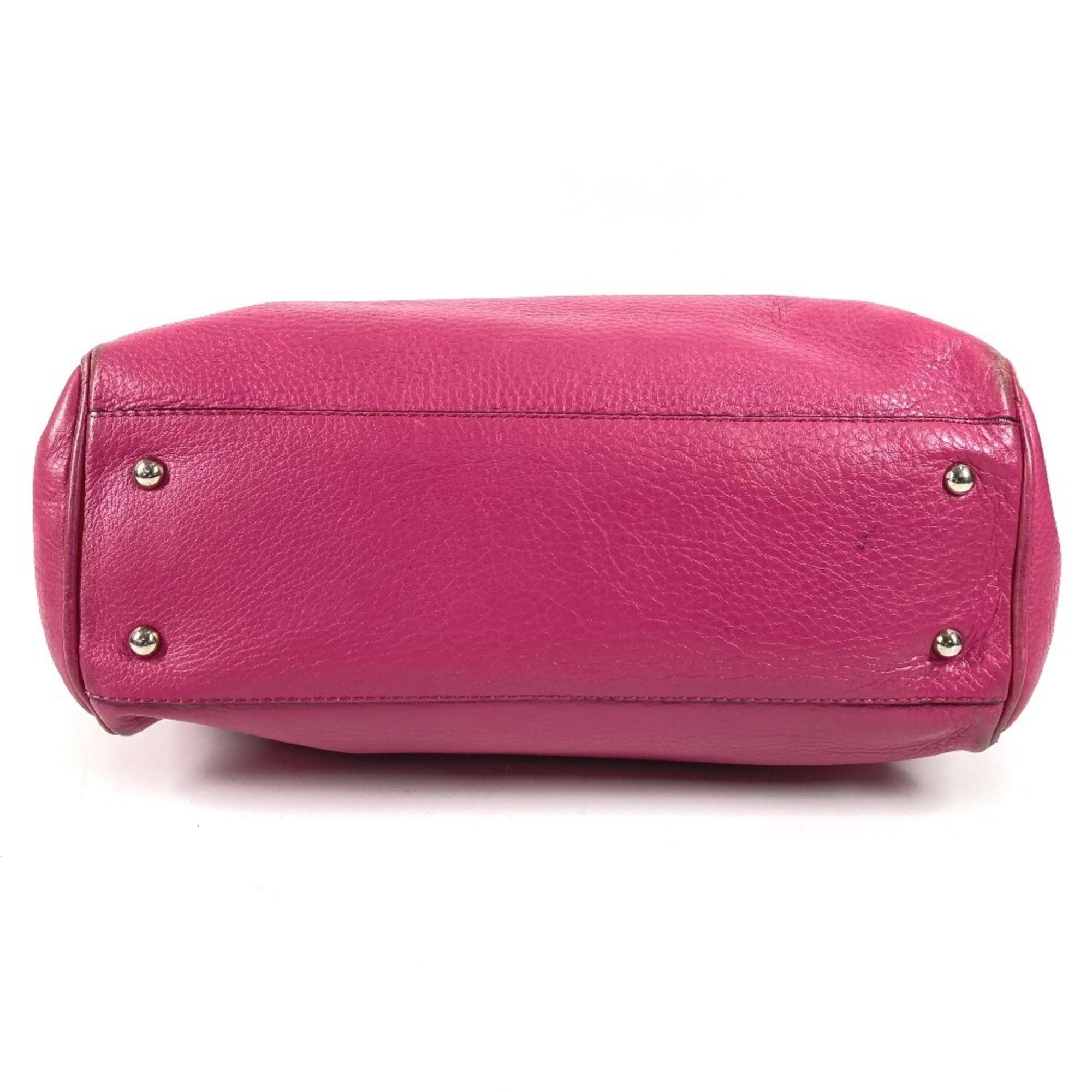 Loewe Pink Leather Shoulder Bag Tote Bag (Pre-Owned)