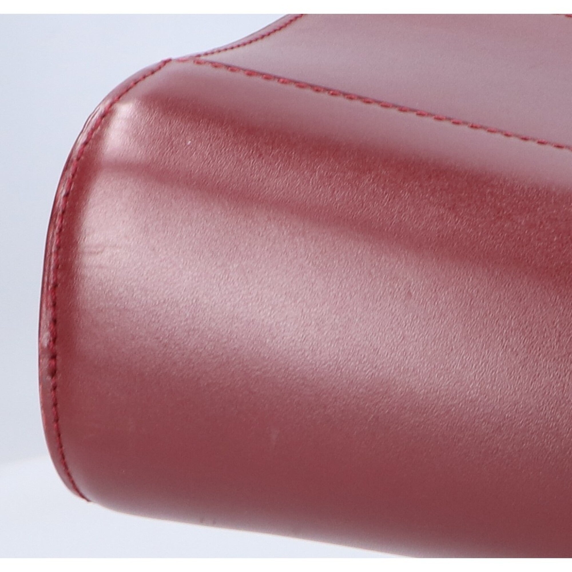Cartier Bordeaux Leather Clutch Bag (Pre-Owned)