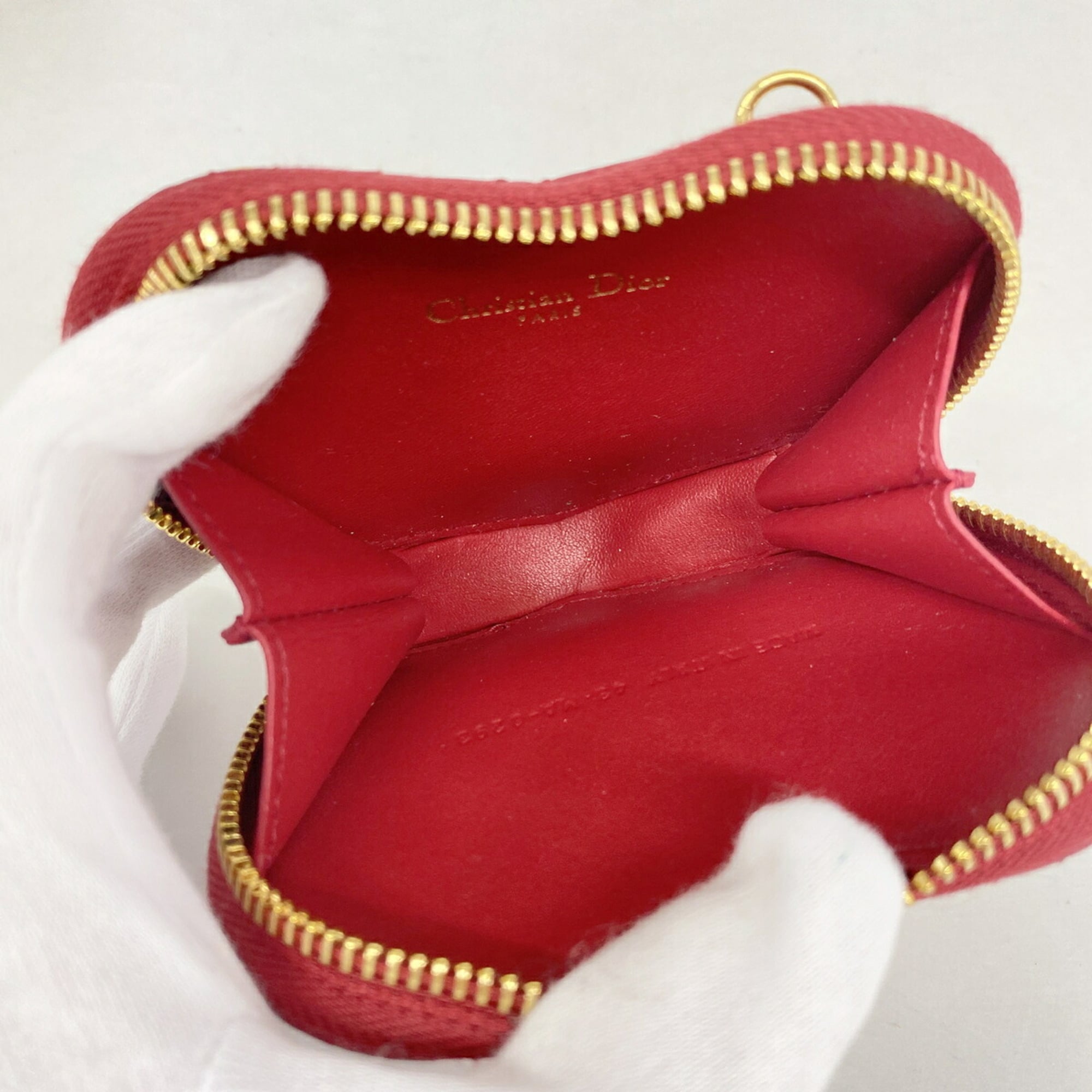 Christian Dior Red Color Leather Shoulder Bag (Pre-Owned)
