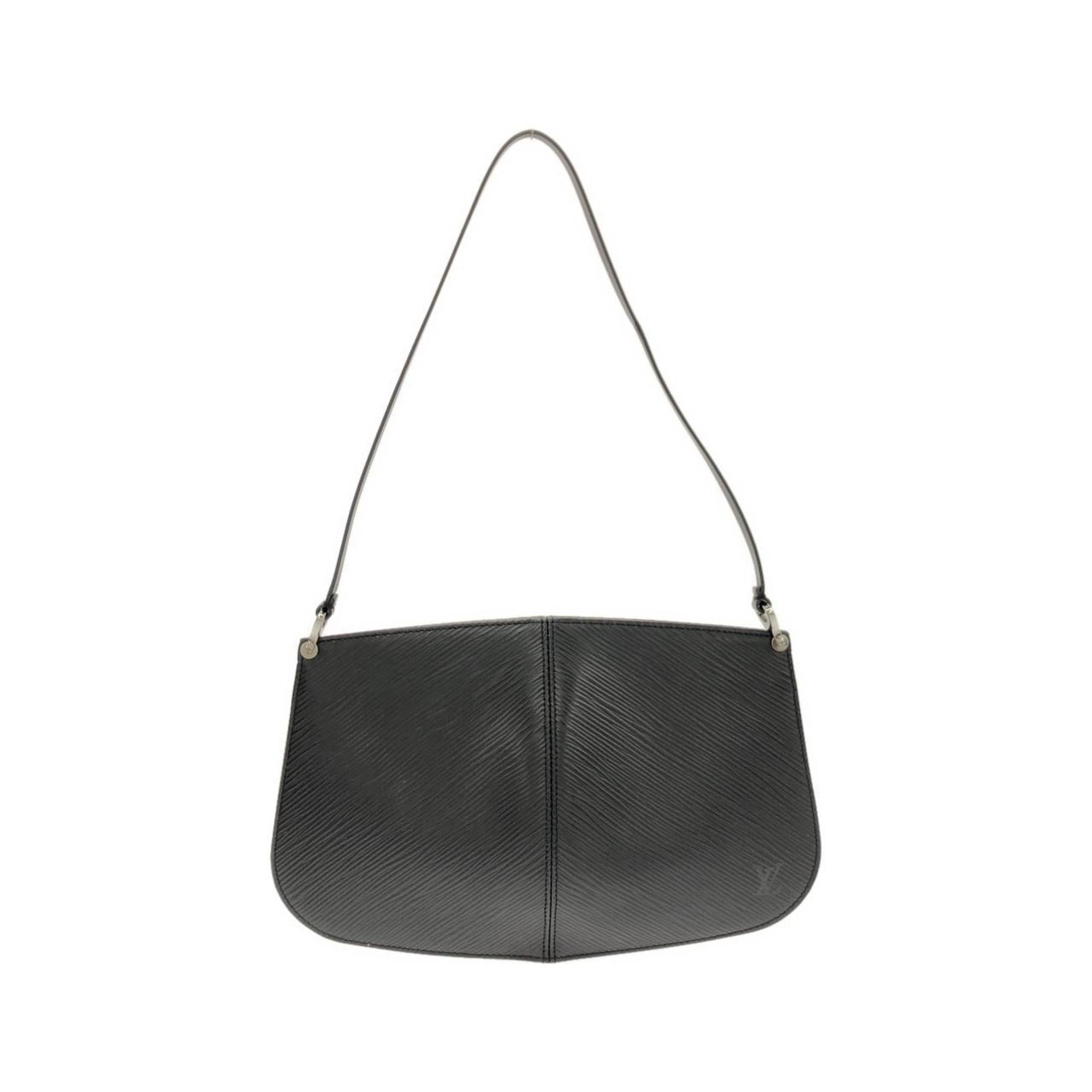 Louis Vuitton Black Leather Pochette Pouch (Pre-Owned)