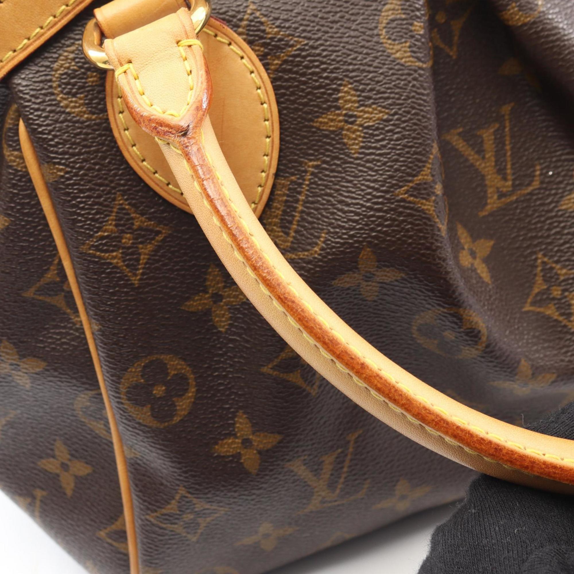 Louis Vuitton Brown Coated Canvas Leather Handbag (Pre-Owned)
