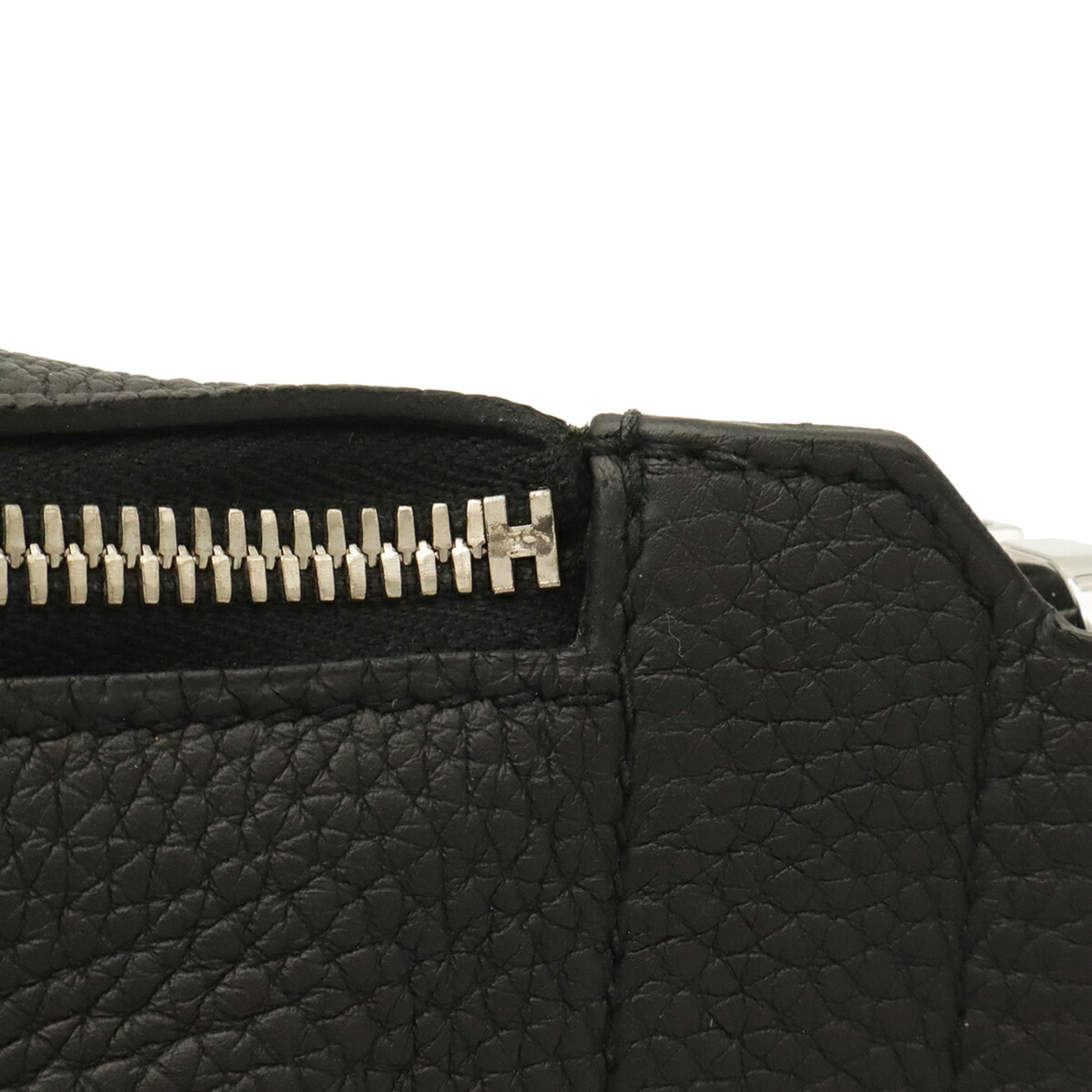 Hermes Black Togo Leather Shoulder Bag Sling Bag (Pre-Owned)