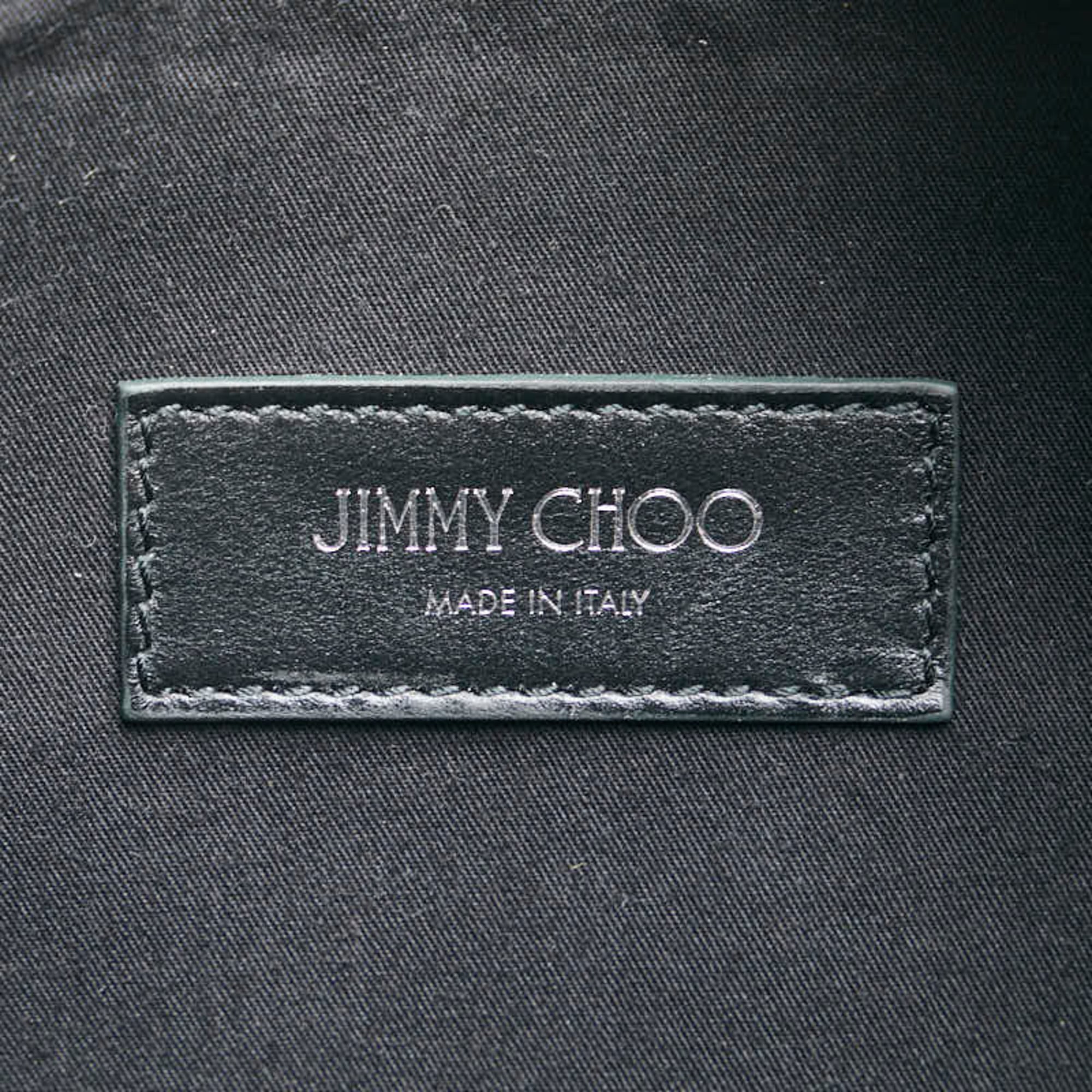 Jimmy Choo Black Green Leather Sling Bag (Pre-Owned)