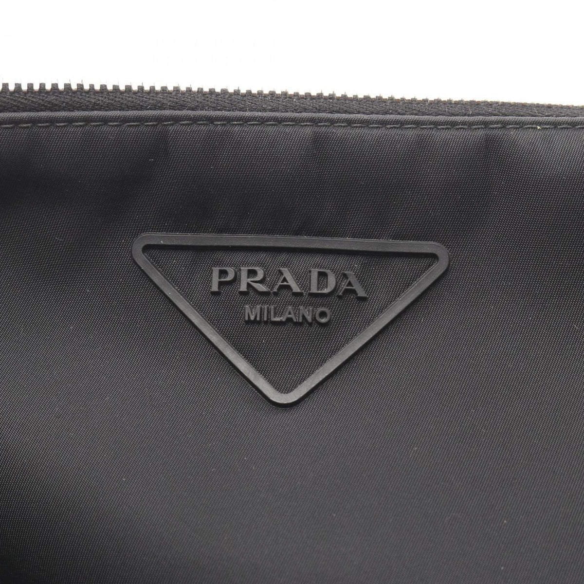 Prada Black Nylon Saffiano Triangle Shoulder Bag (Pre-Owned)