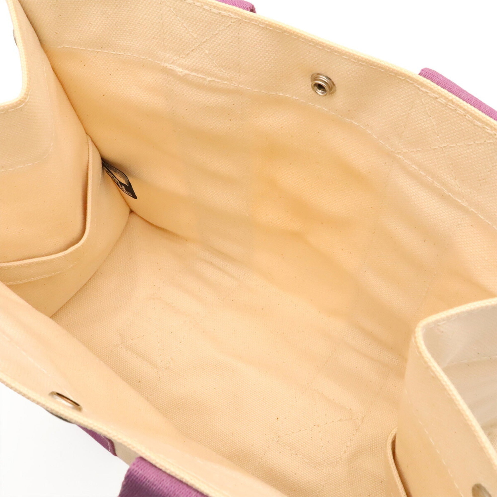 Hermes Bora Bora Natural Purple Canvas Handbag Tote Bag (Pre-Owned)