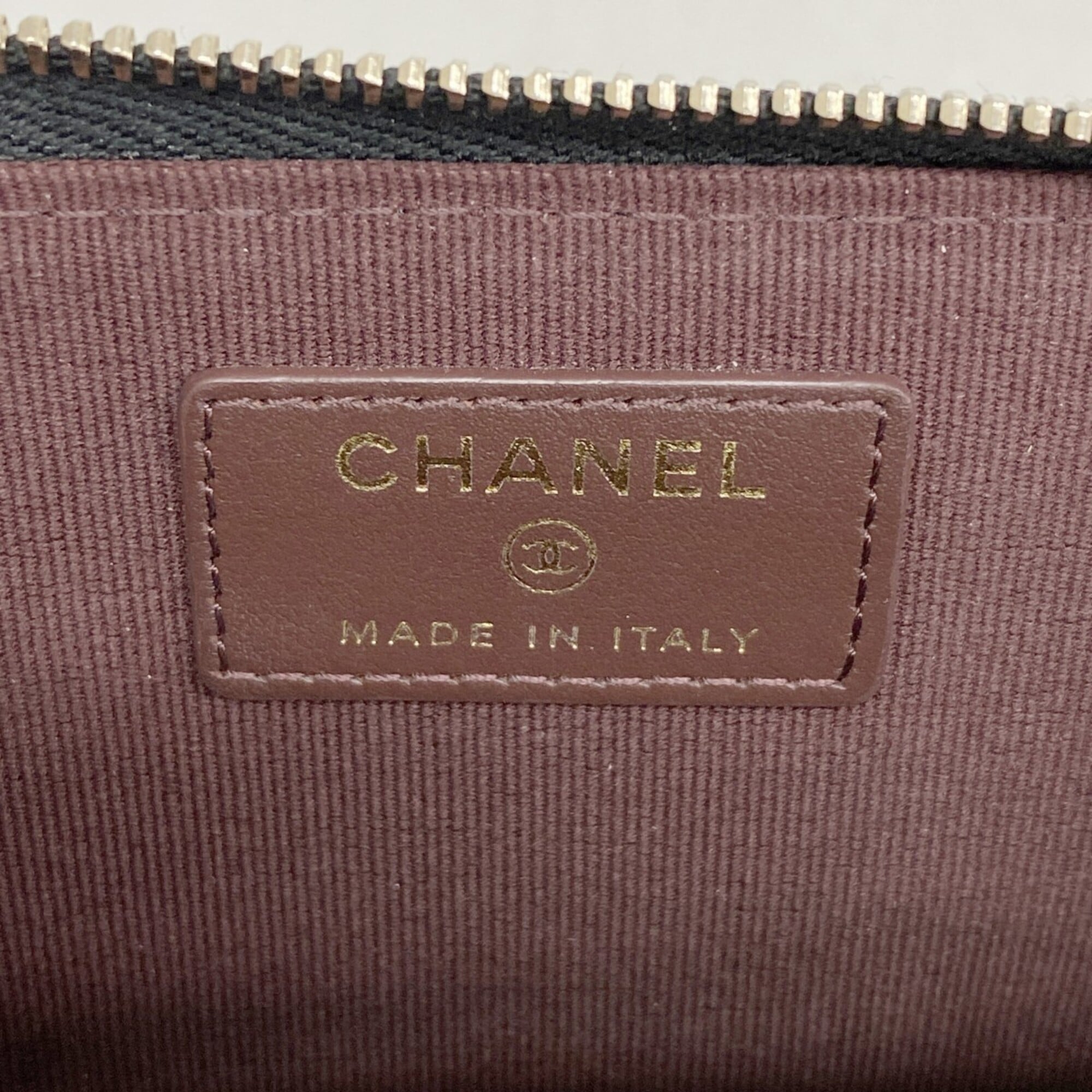 Chanel Black Grained Calfskin Coin Purse/Coin Case (Pre-Owned)