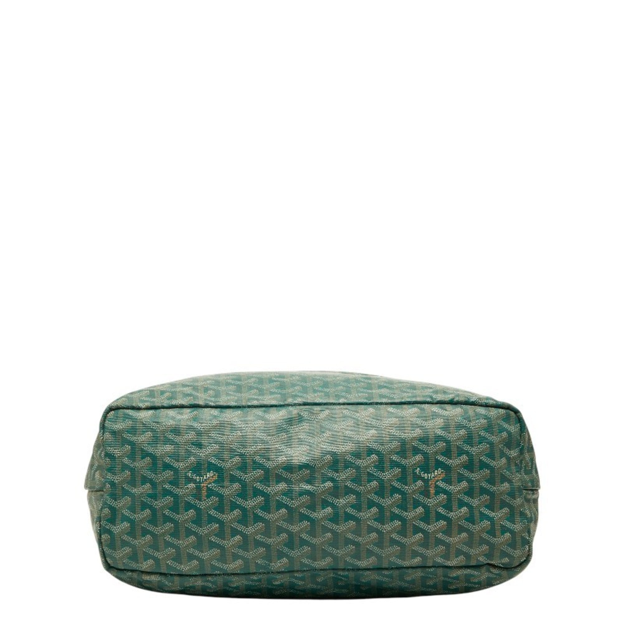 Goyard Green Pvc Leather Handbag Pouch Tote Bag (Pre-Owned)