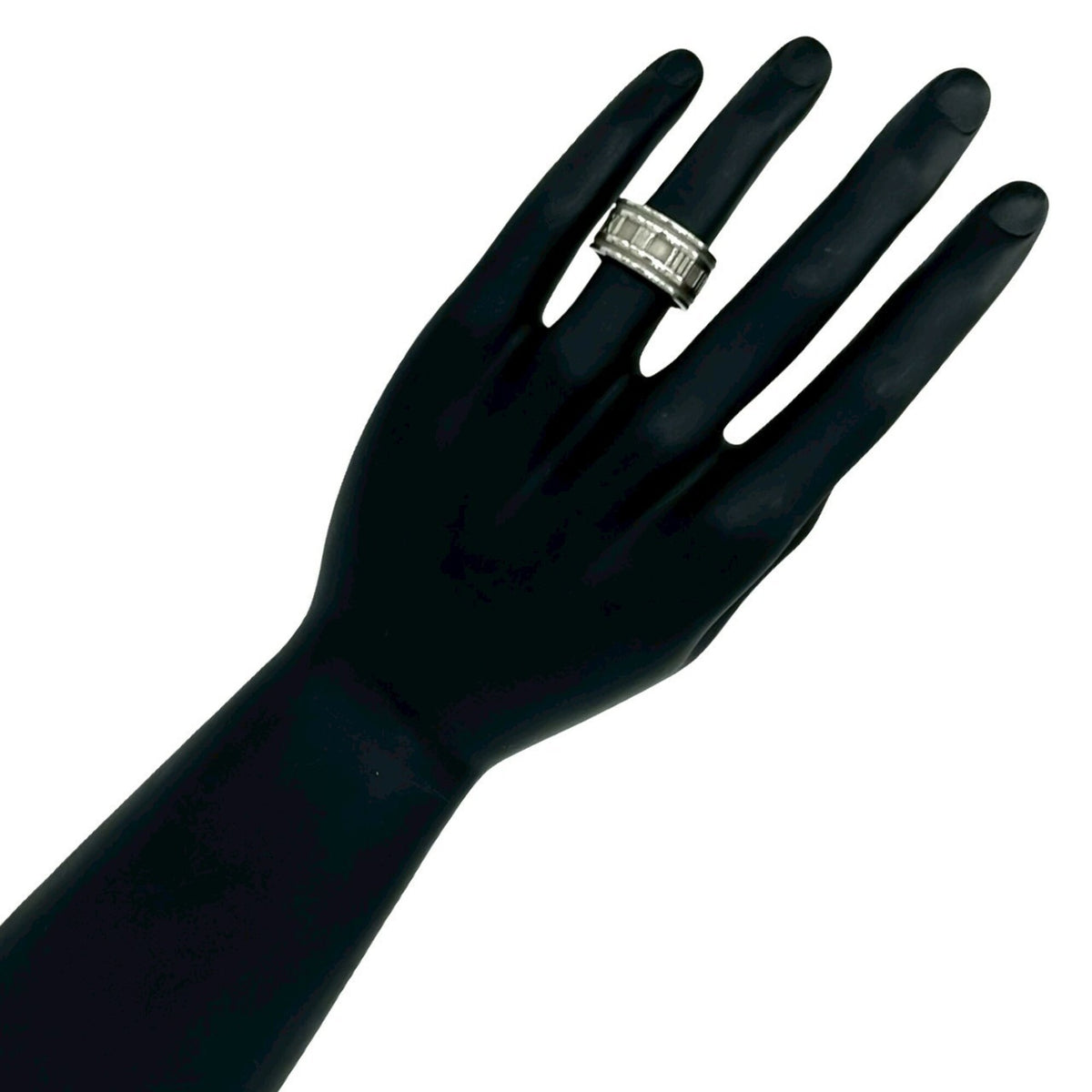 Tiffany Silver Silver 925 Band Ring (Pre-Owned)