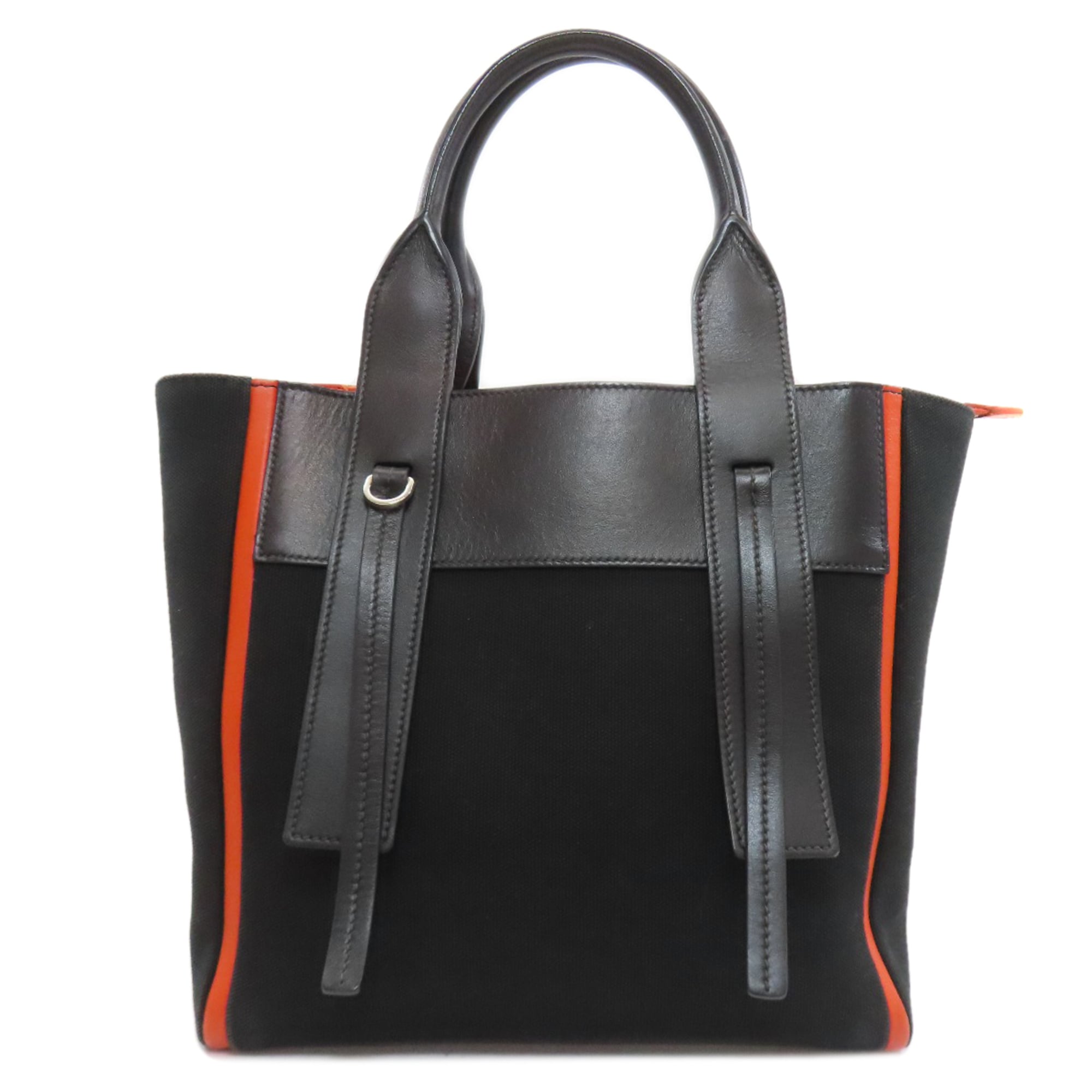 Prada Orange Canvas Handbag (Pre-Owned)