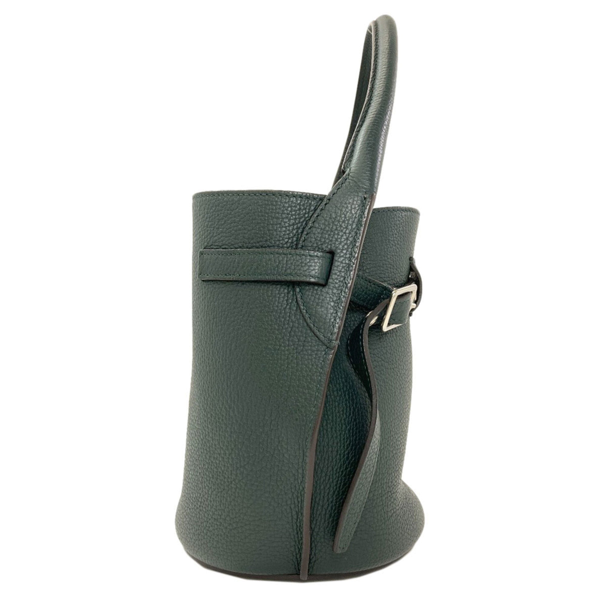 Celine Green Leather Handbag (Pre-Owned)