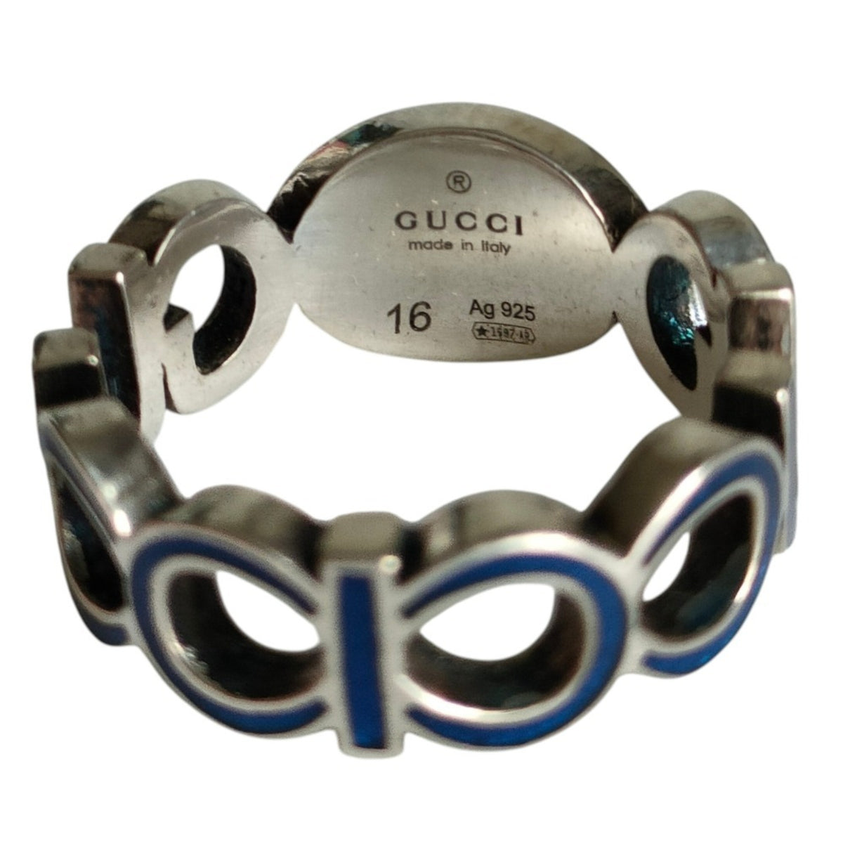 Gucci Silver 925 Band Ring (Pre-Owned)