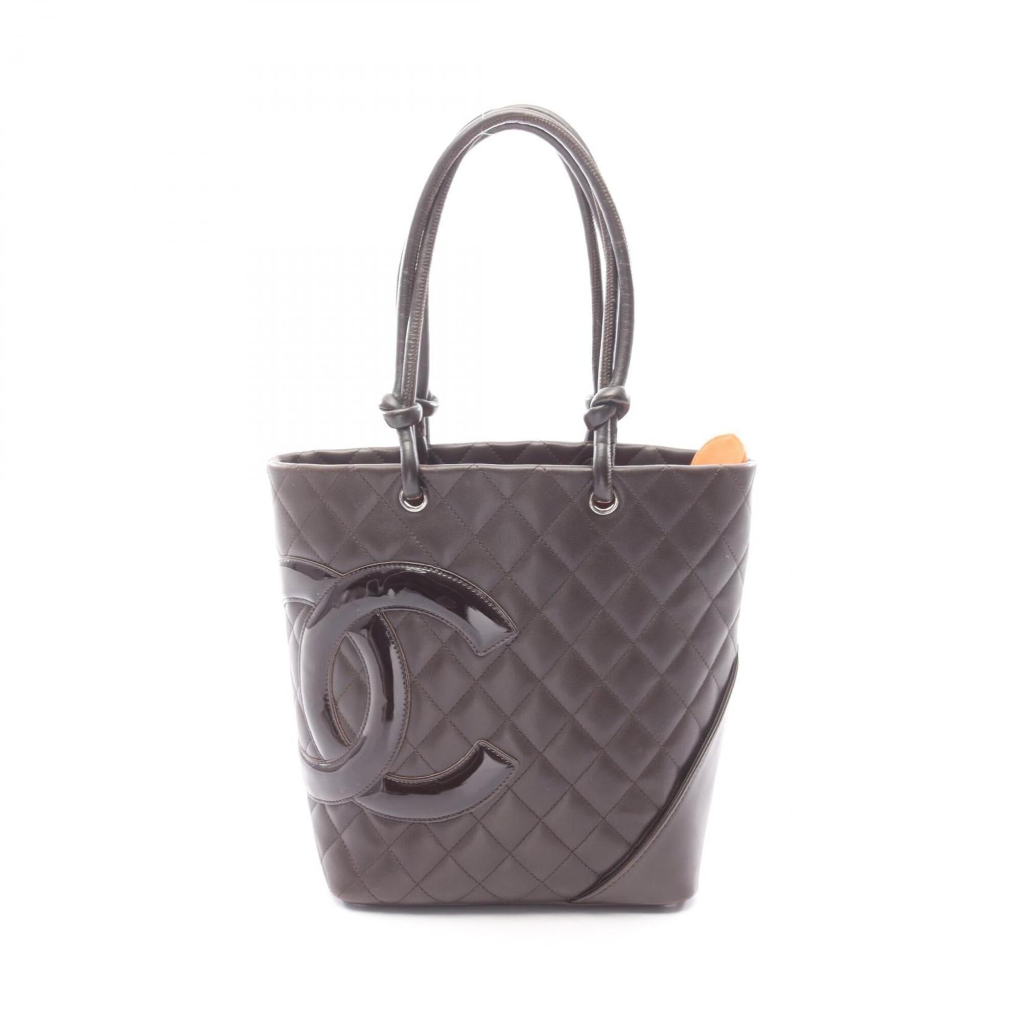 Chanel Brown Cambon Ligne Handbag Tote Bag (Pre-Owned)