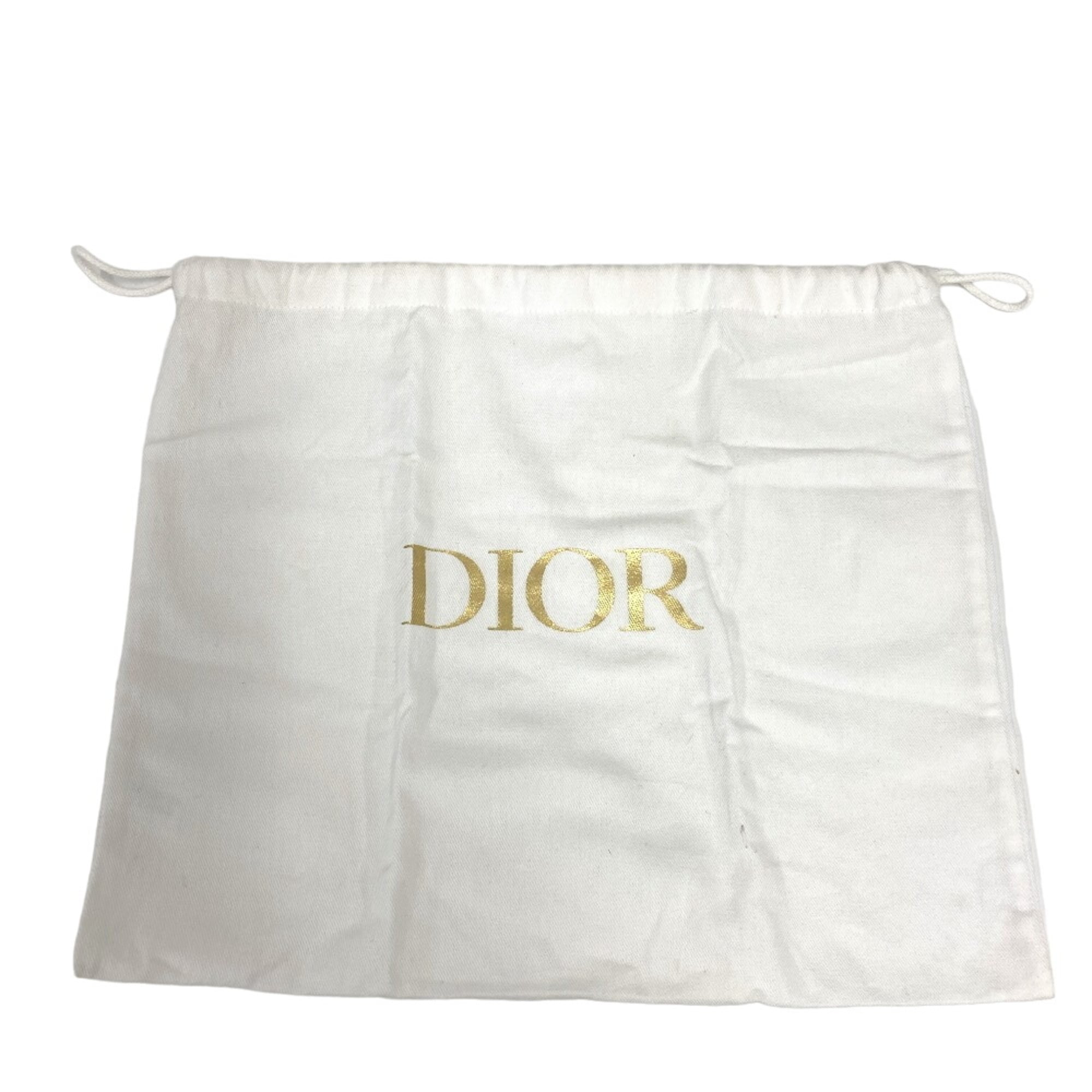 Christian Dior Navy Canvas Saddle Bag Sling Bag (Pre-Owned)