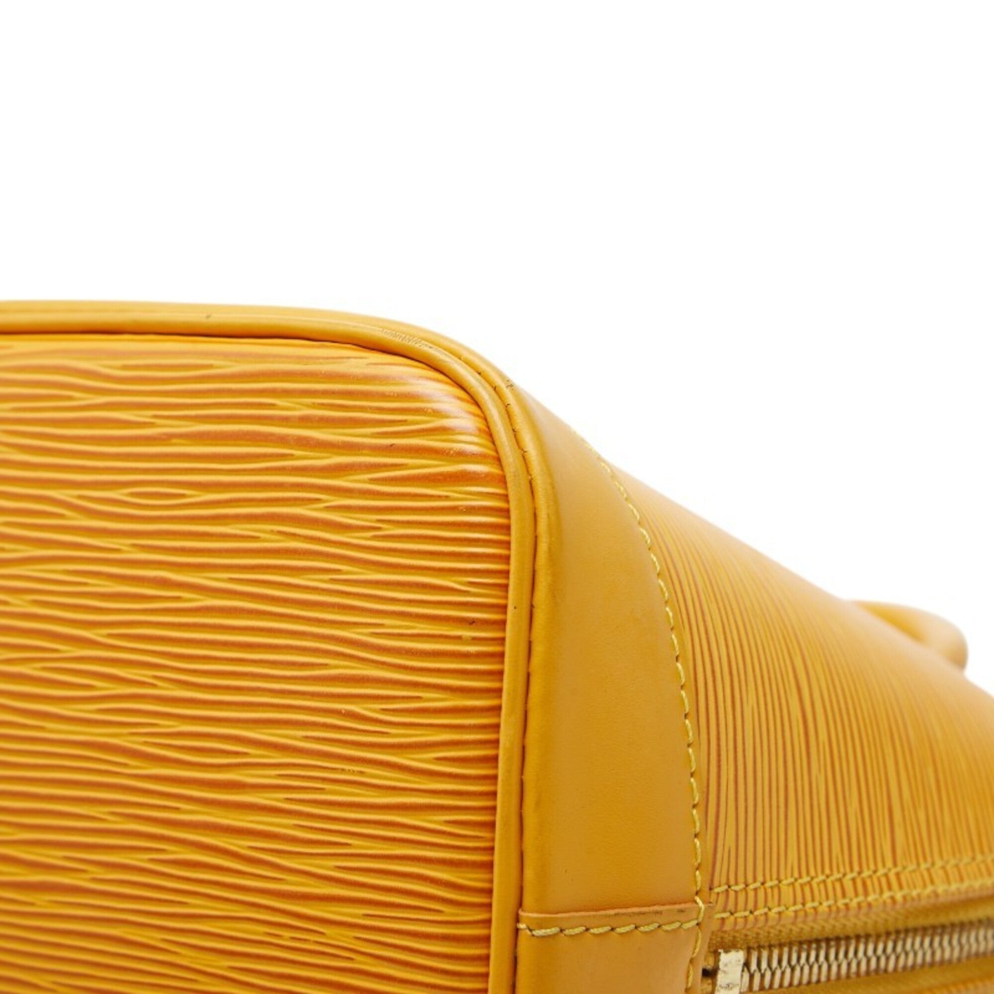 Louis Vuitton Yellow Leather Handbag (Pre-Owned)