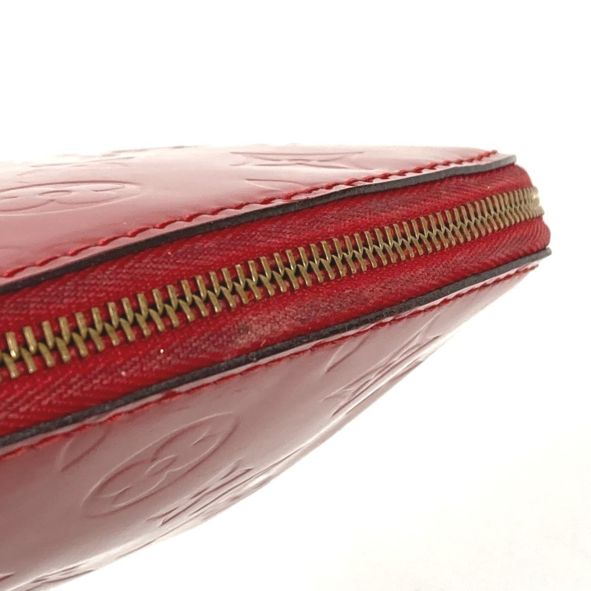 Louis Vuitton Monogram Vernis Cerise Red Color Monogram Vernis Pouch (Pre-Owned)