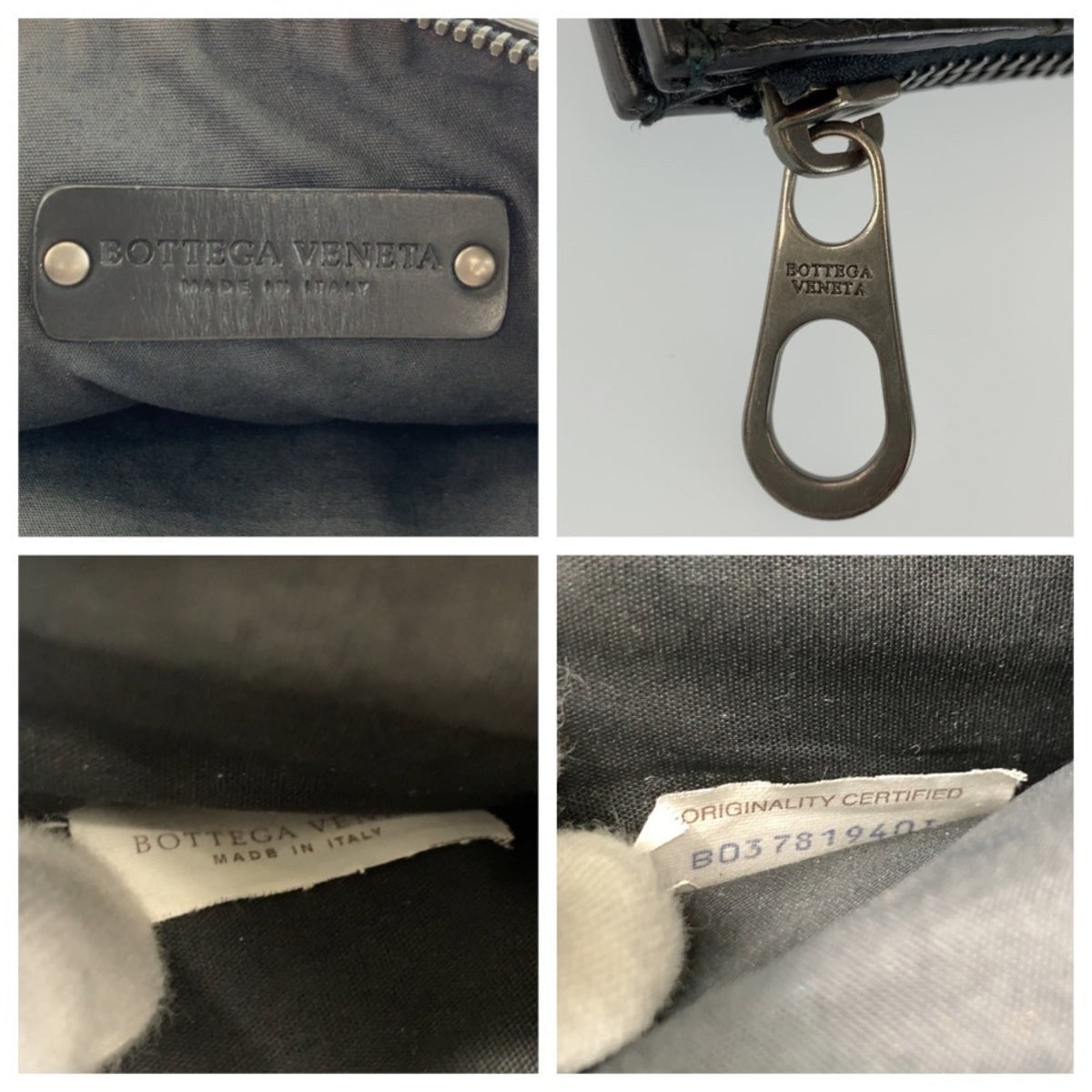 Bottega Veneta Black Leather Clutch Bag (Pre-Owned)