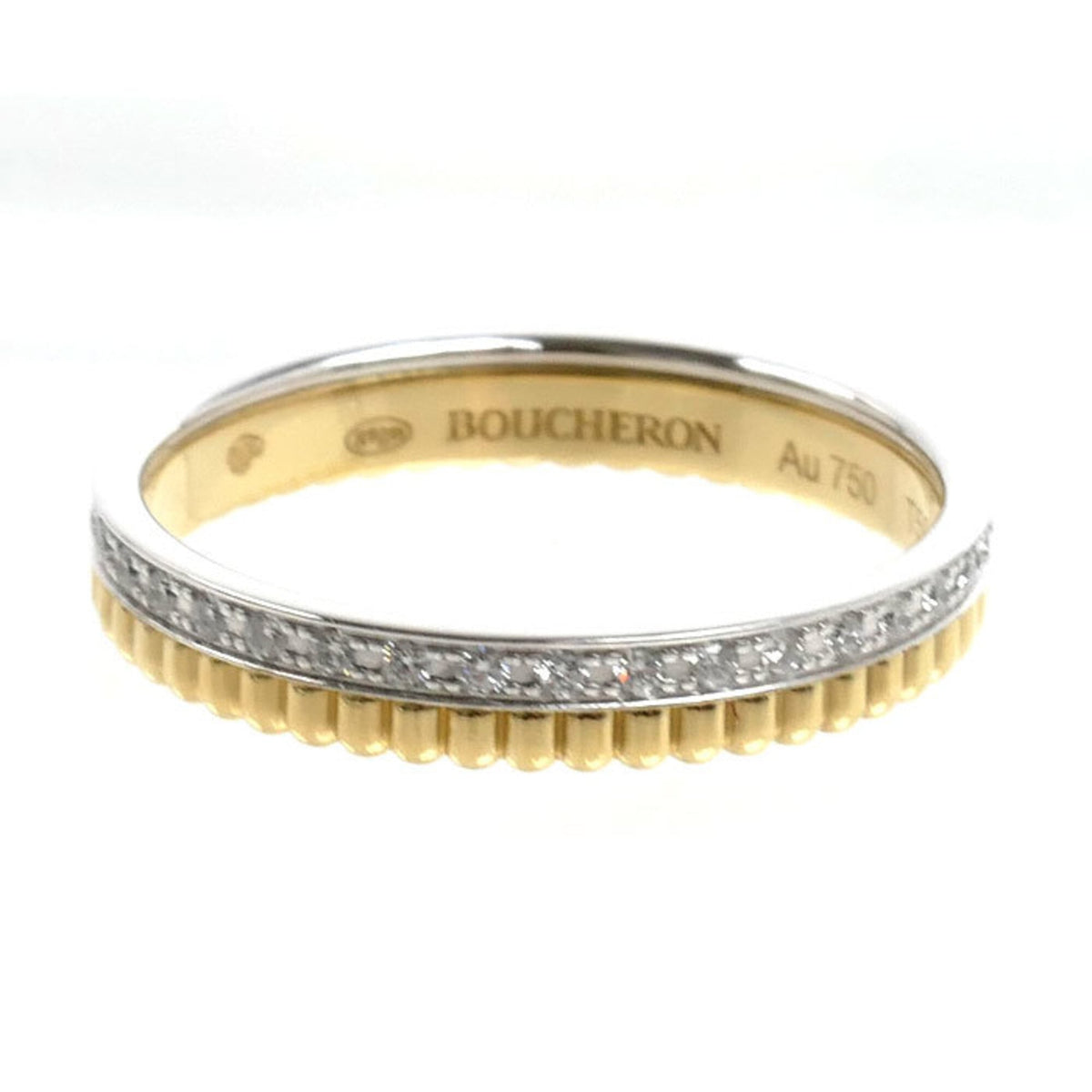 Boucheron Yellow Gold (18K) White Gold (18K) Band Ring (Pre-Owned)