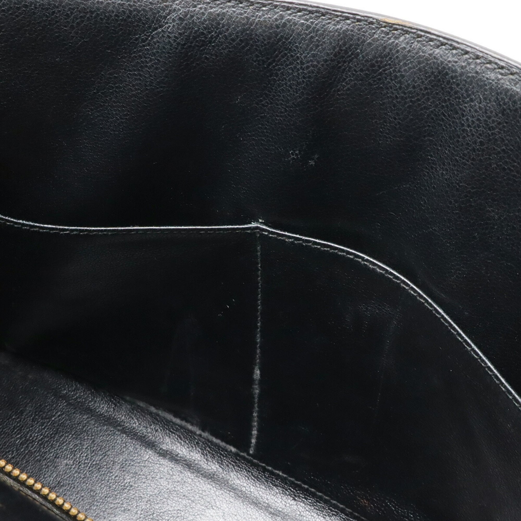 Hermes Black Box Calf Leather Handbag (Pre-Owned)
