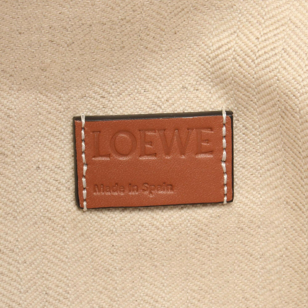 Loewe Brown Khaki Canvas Leather Backpack Fanny Pack (Pre-Owned)