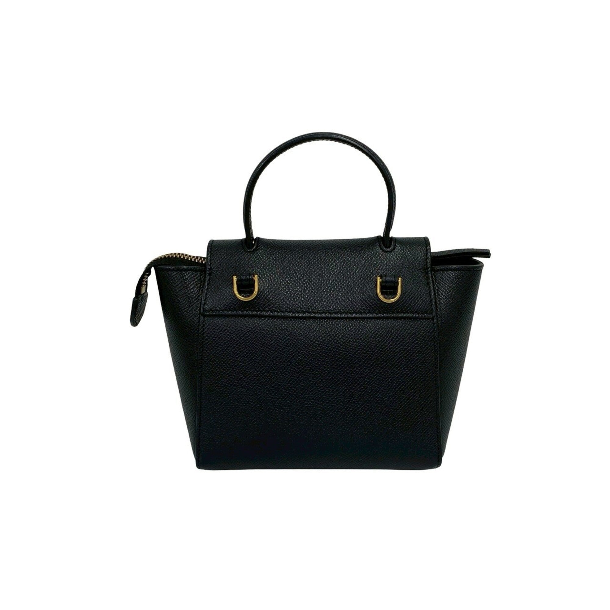 Celine Black Leather Handbag Pochette Shoulder Bag (Pre-Owned)
