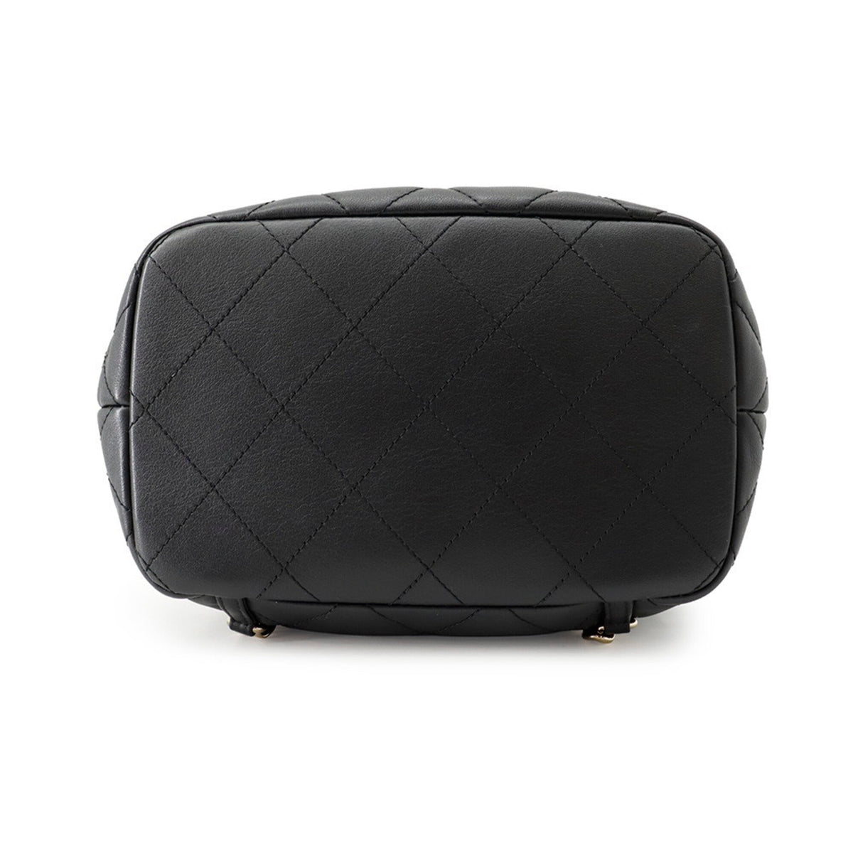 Chanel Matelasse Black Leather Backpack (Pre-Owned)