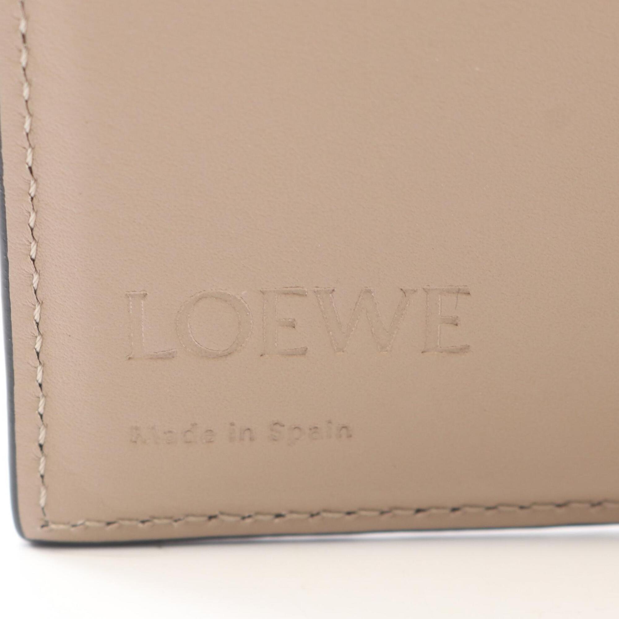 Loewe Beige Leather Wallet (Tri-Fold) (Pre-Owned)