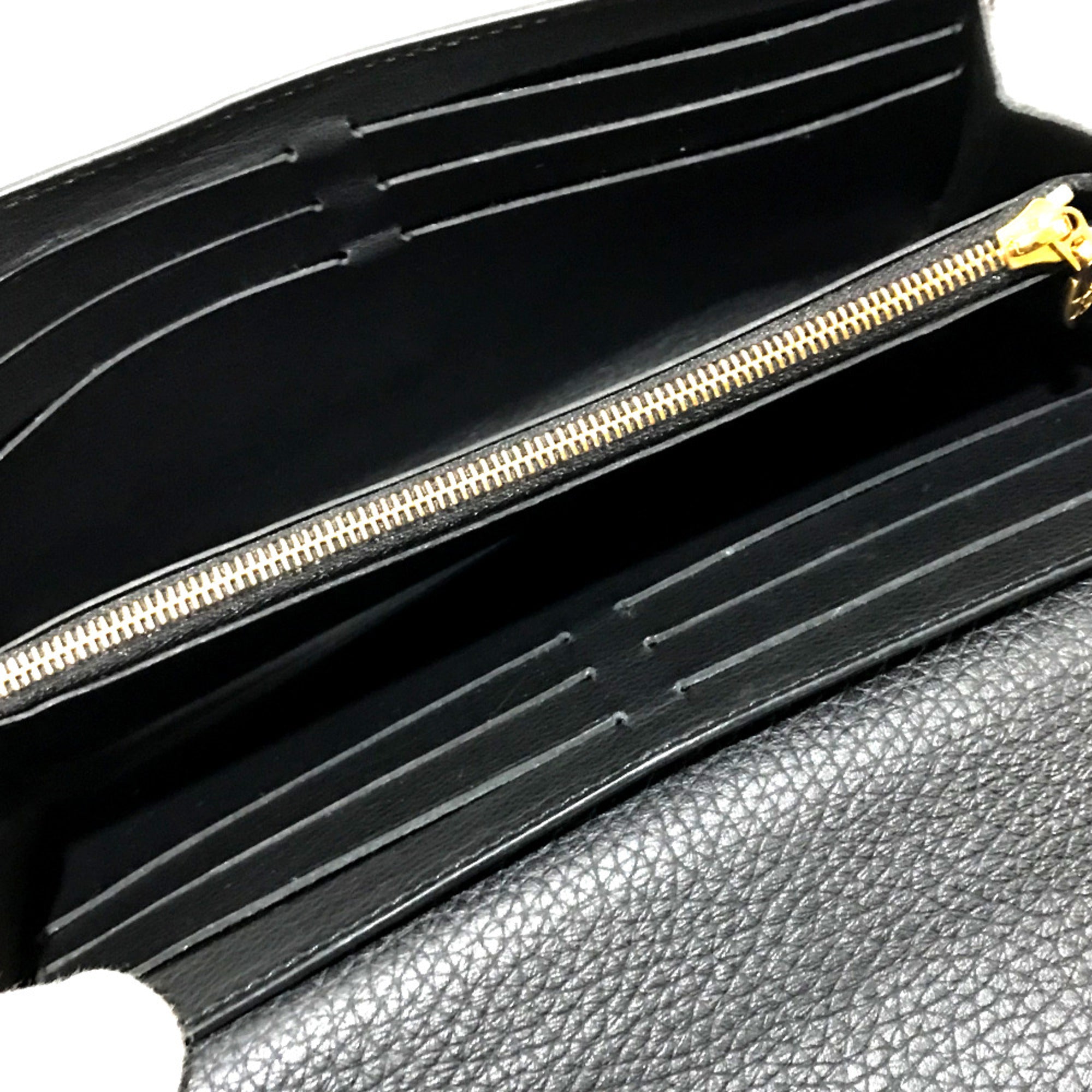 Louis Vuitton Black Leather Wallet (Bi-Fold) (Pre-Owned)