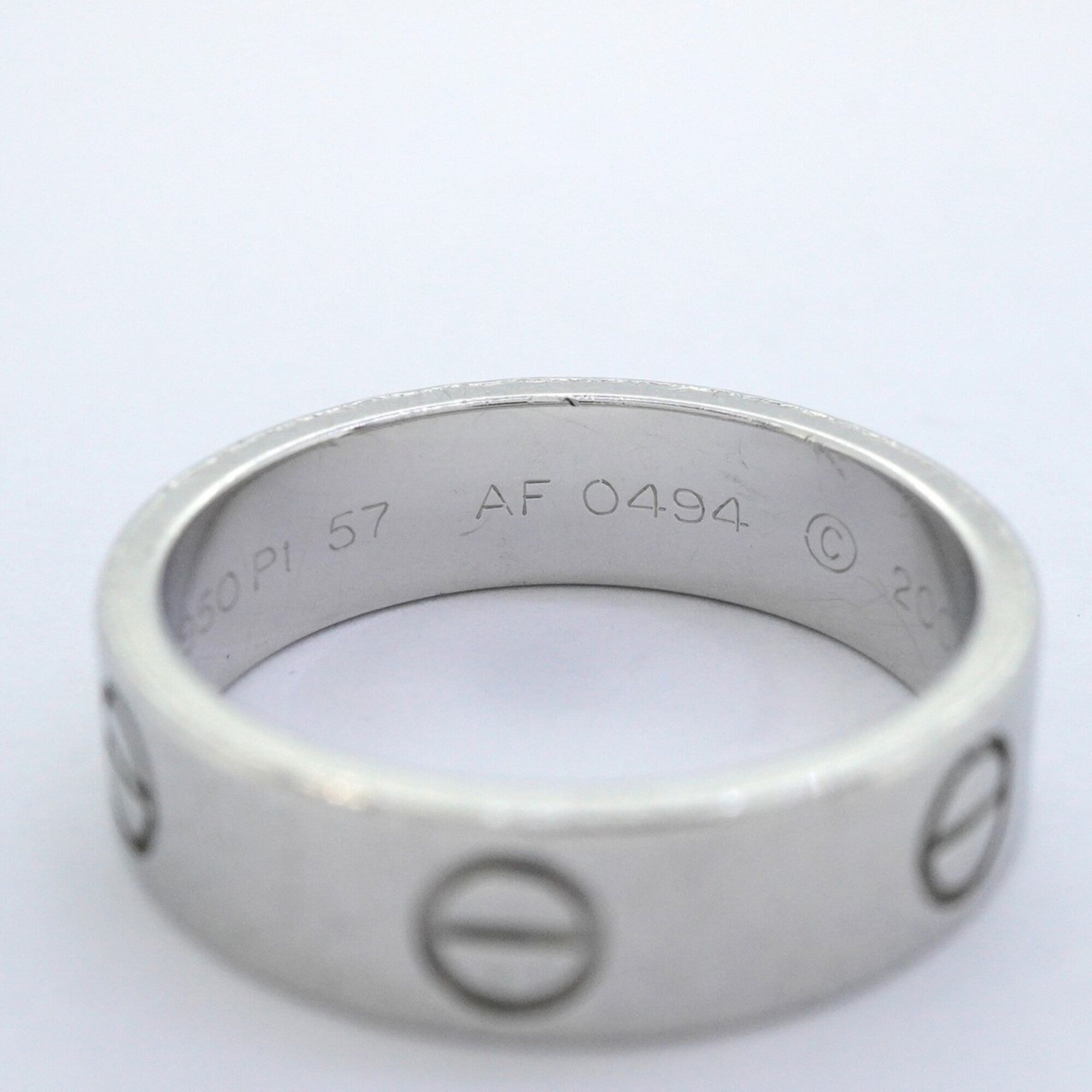 Cartier Platinum 950 Band Ring (Pre-Owned)