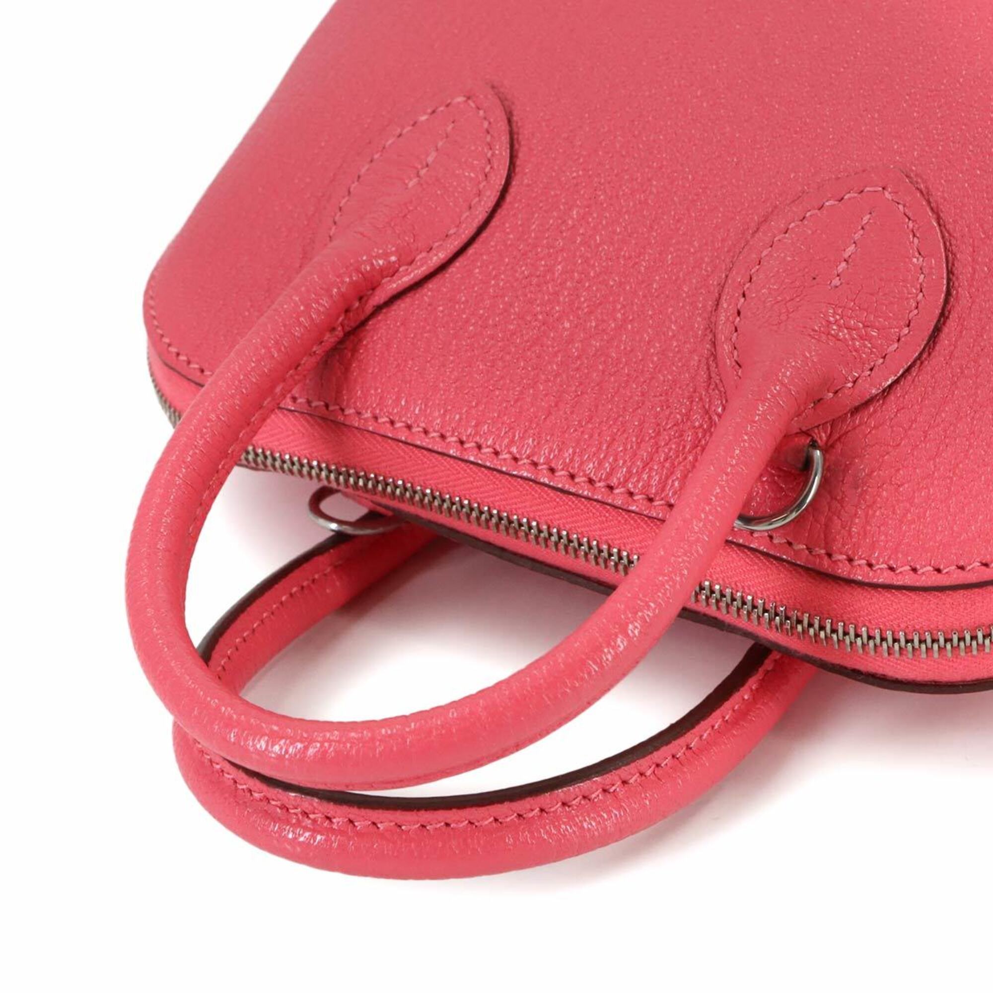 Hermes Pink Chevre Myzore Leather Handbag Shoulder Bag (Pre-Owned)