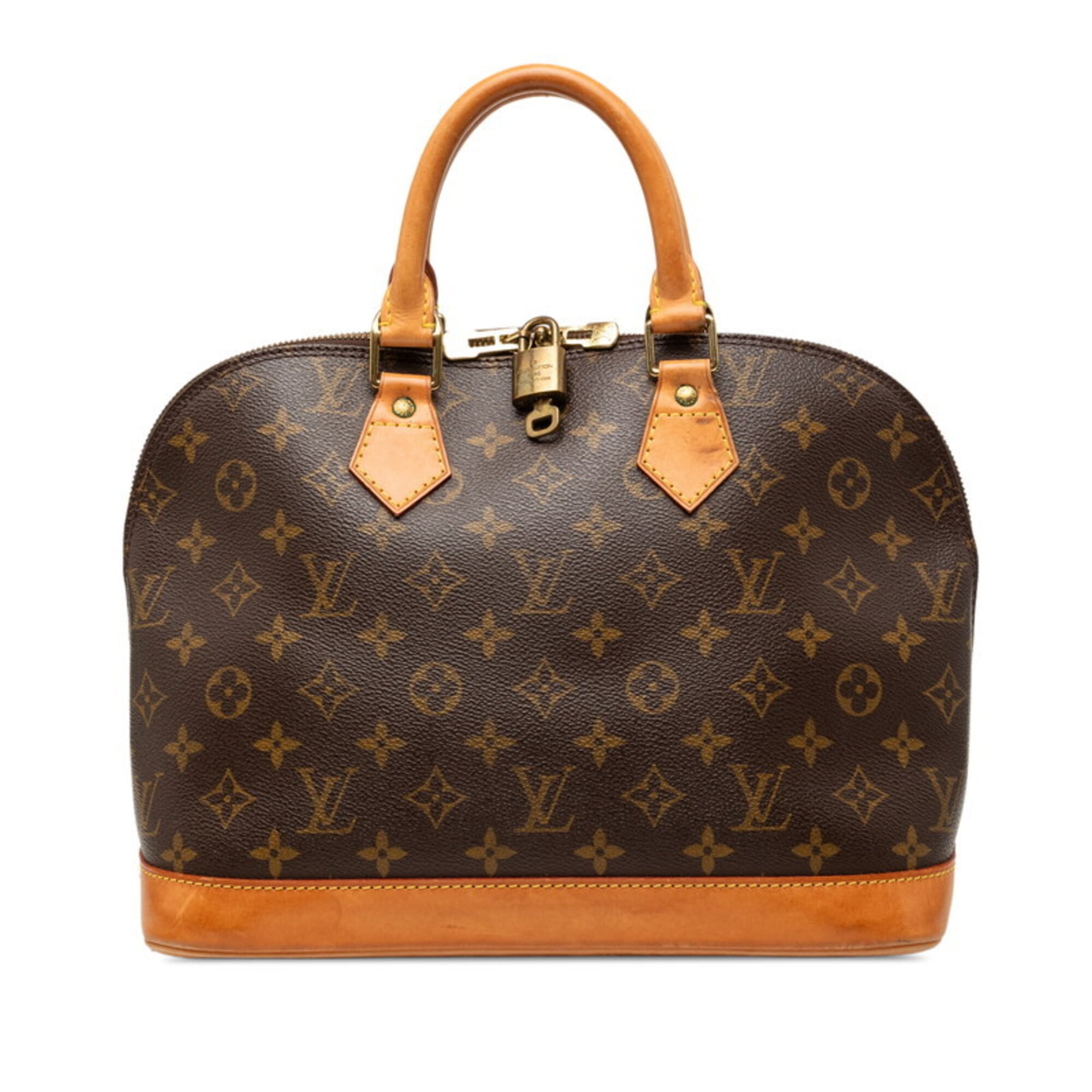 Louis Vuitton Brown Pvc Leather Handbag (Pre-Owned)