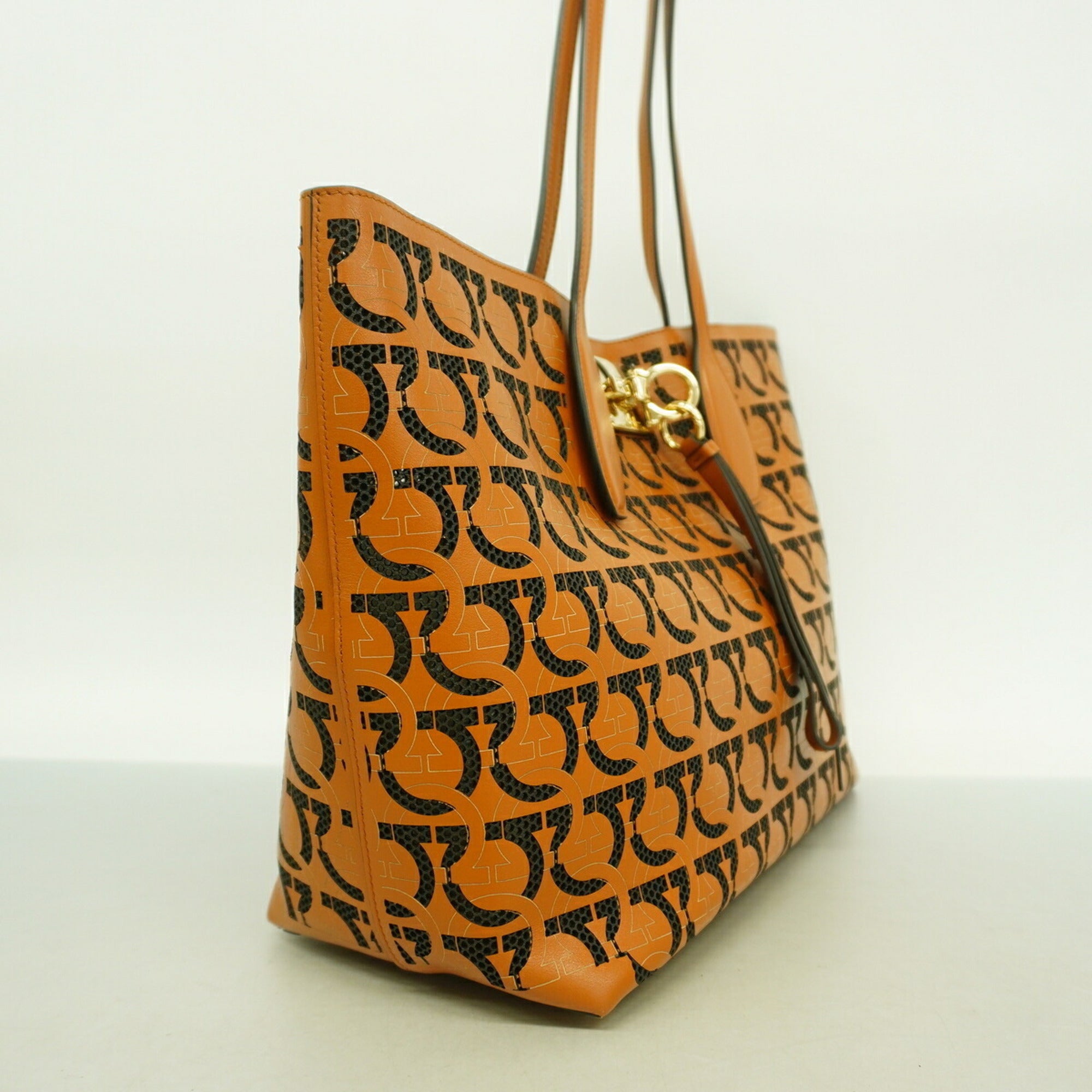 Salvatore Ferragamo Brown Leather Tote Bag (Pre-Owned)