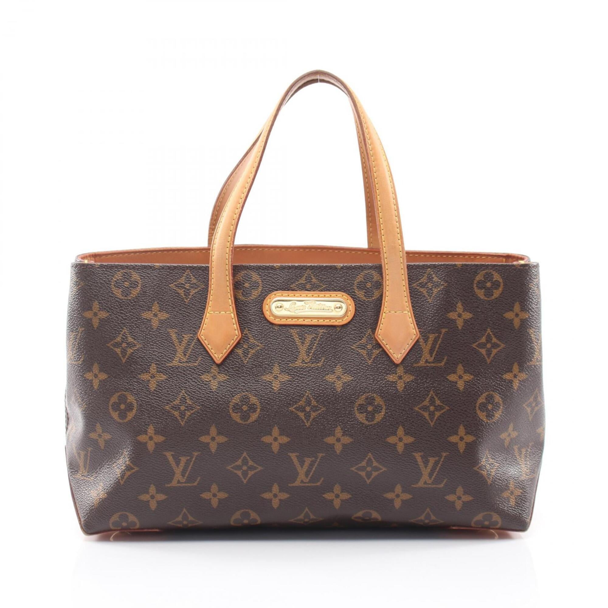 Louis Vuitton Brown Coated Canvas Pvc Monogram Leather Handbag (Pre-Owned)