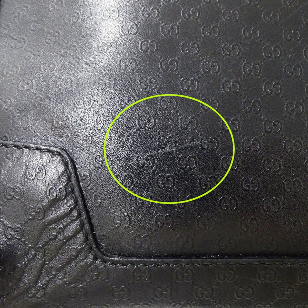 Gucci Black Leather Handbag (Pre-Owned)