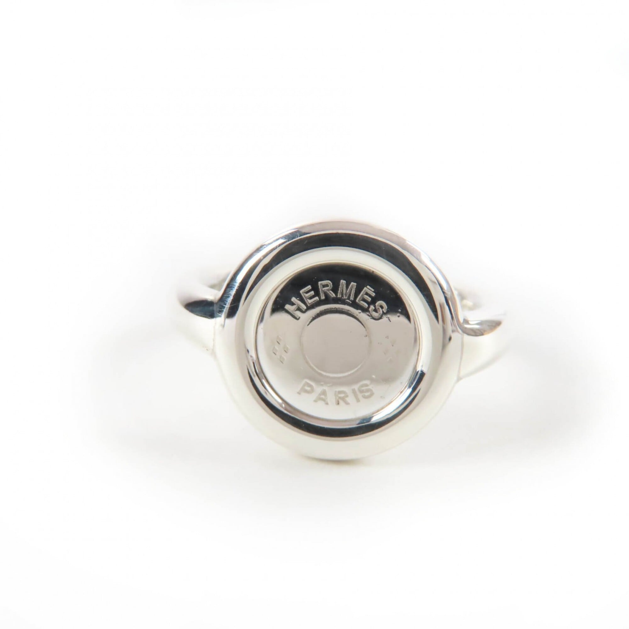 Hermes Silver 925 Band Ring (Pre-Owned)