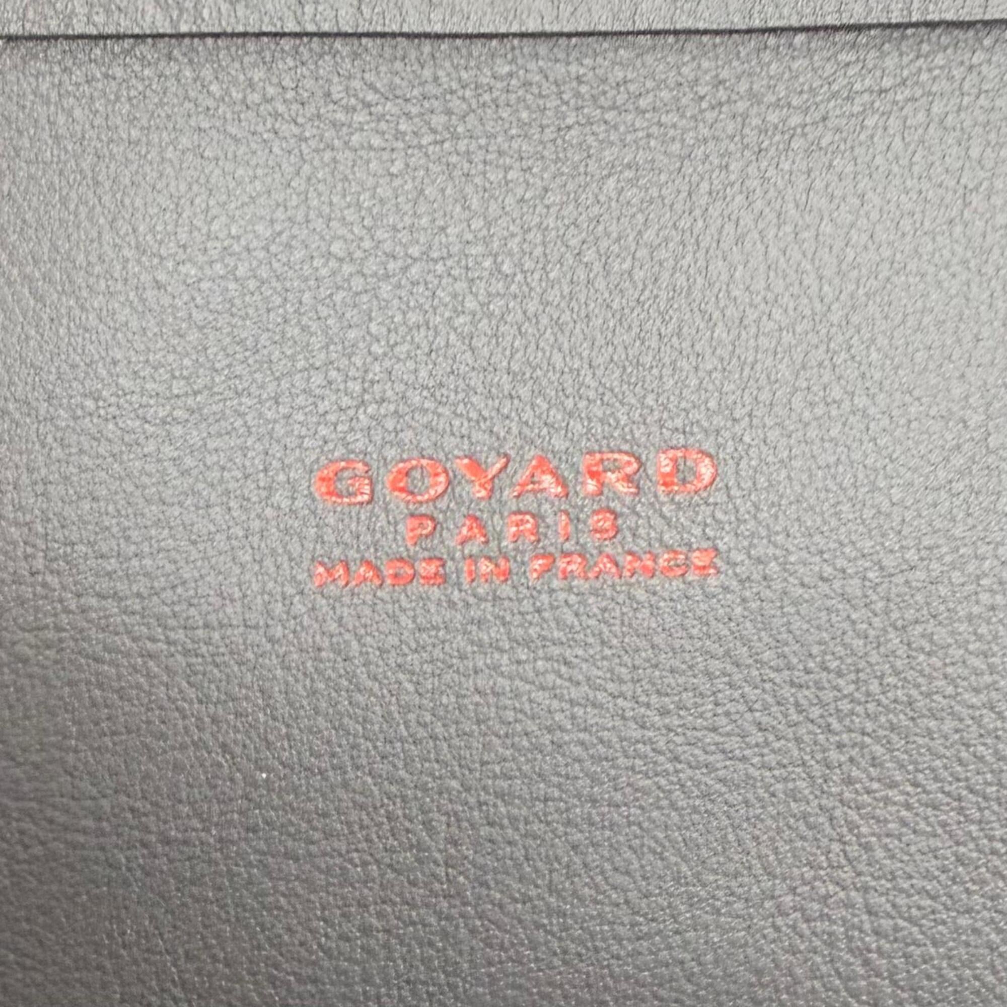 Goyard Gray Leather Canvas Pouch Tote Bag (Pre-Owned)